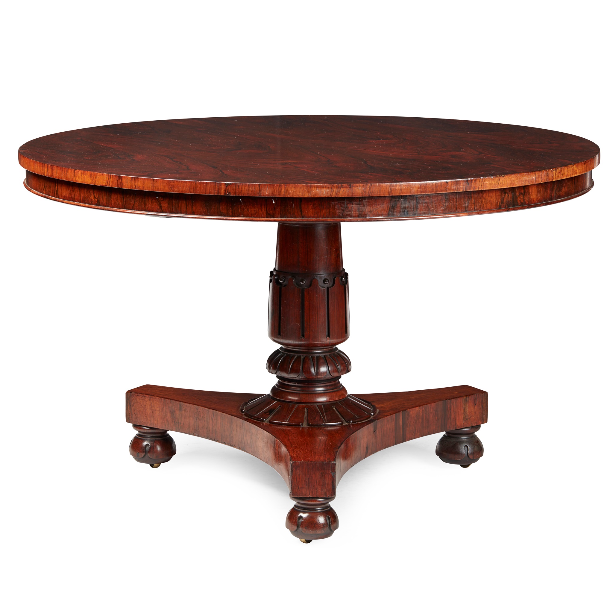 IRISH WILLIAM IV BREAKFAST TABLE, BY WILLIAMS & GIBTON, DUBLIN