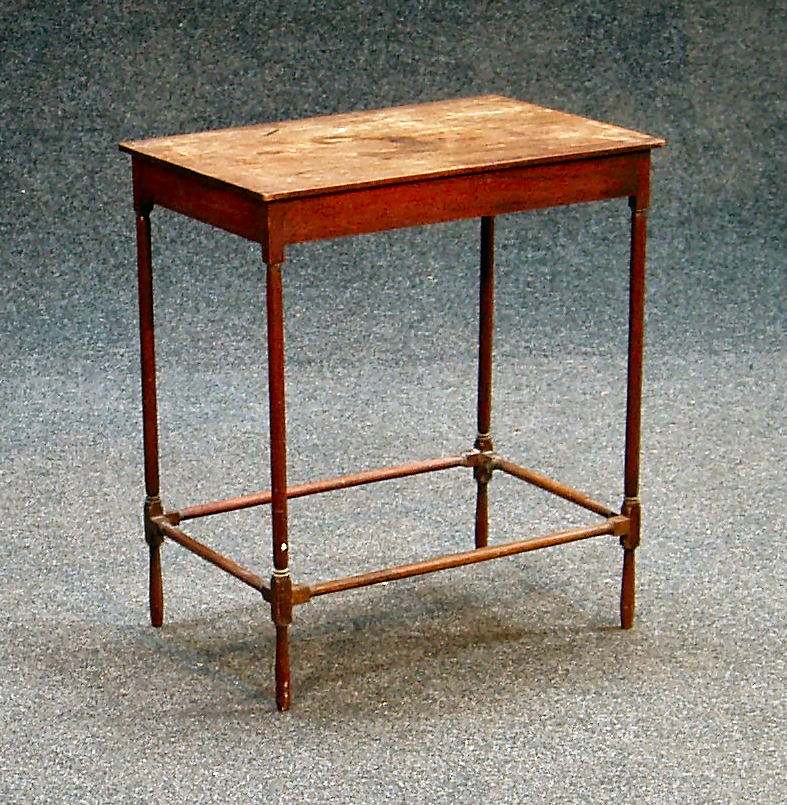 A small Georgian mahogany side table