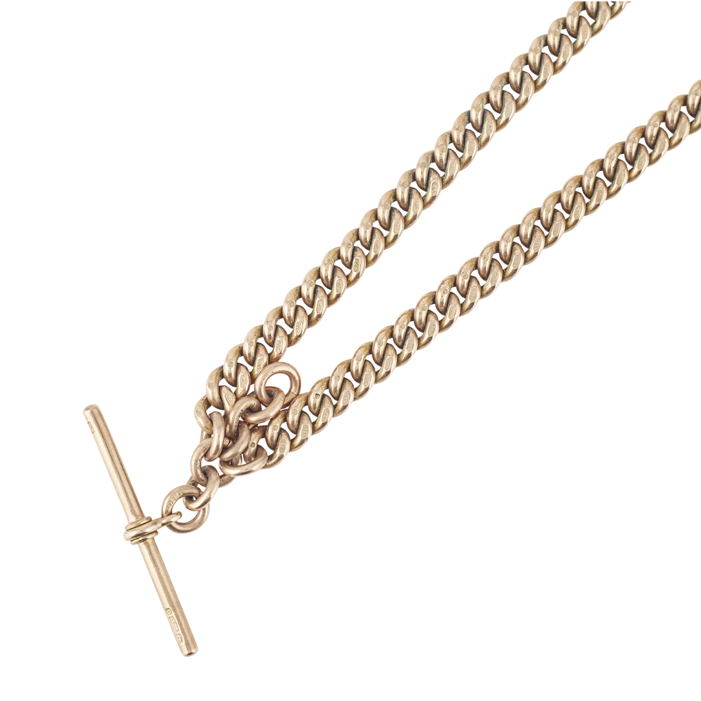 A gentleman's 9ct gold Albert