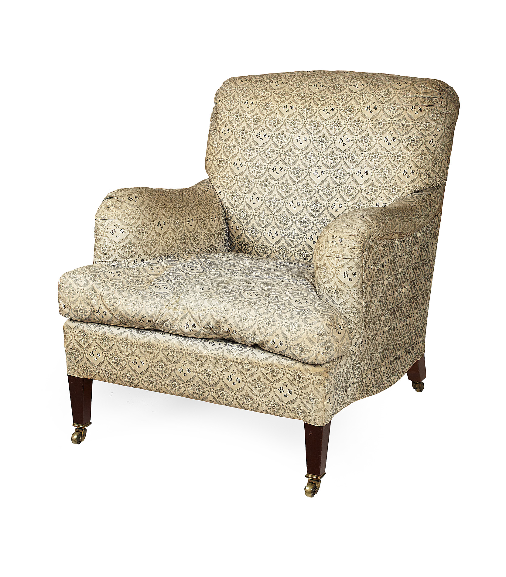 HOWARD & SONS UPHOLSTERED EASY CHAIR