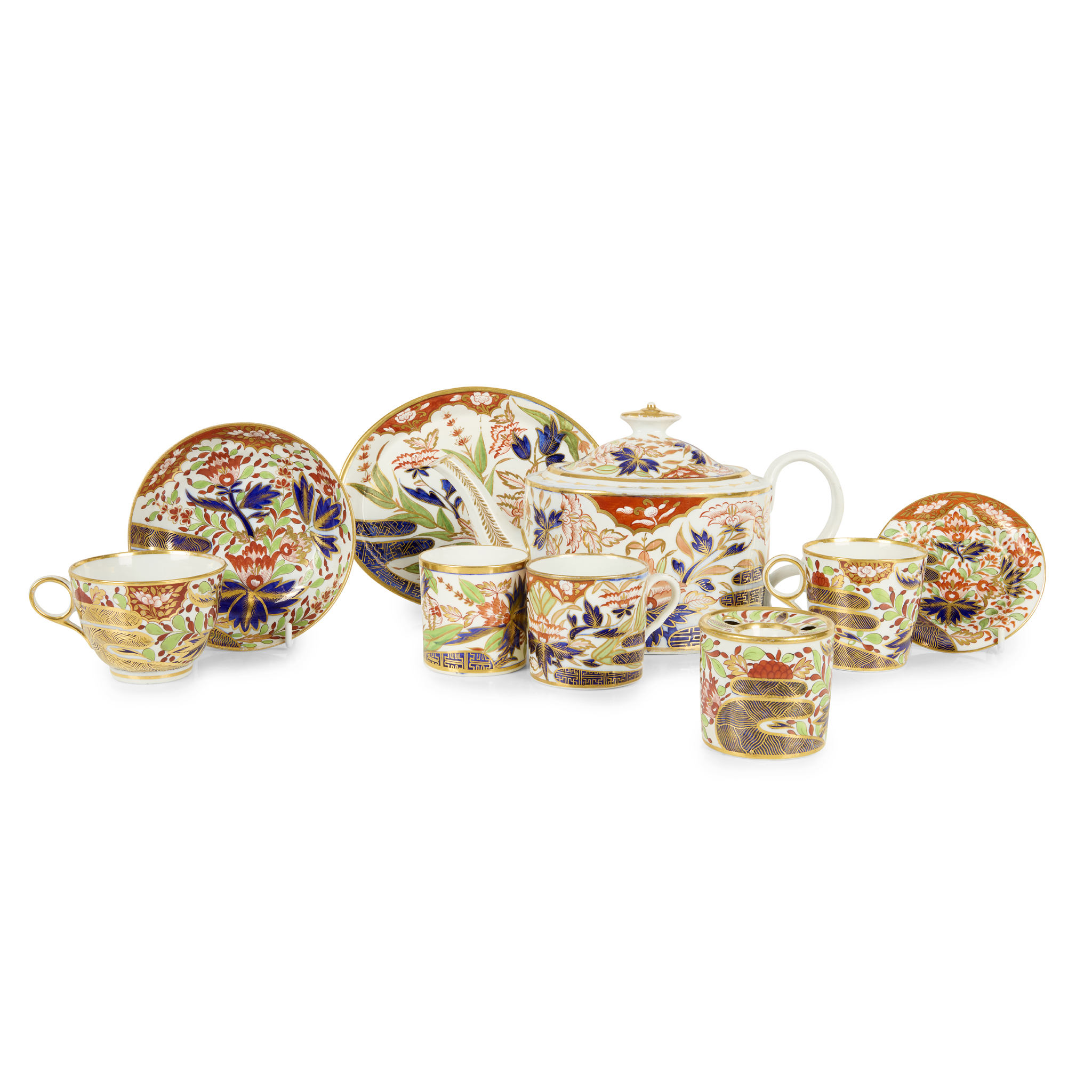 COLLECTION OF 'FINGER AND THUMB' PATTERN PORCELAIN