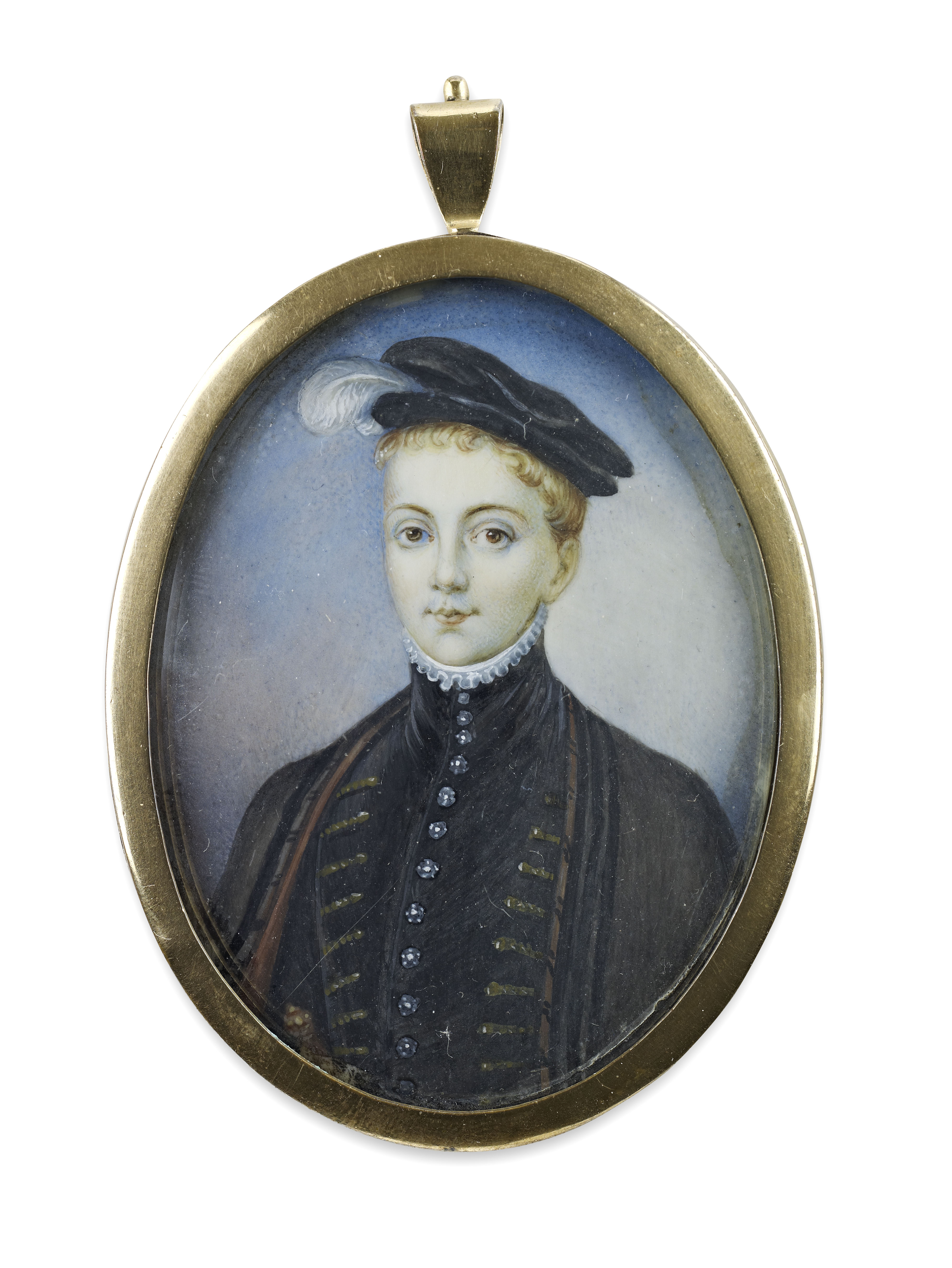 After Van Loo, a portrait miniature of Lord Henry Stuart Darnley
