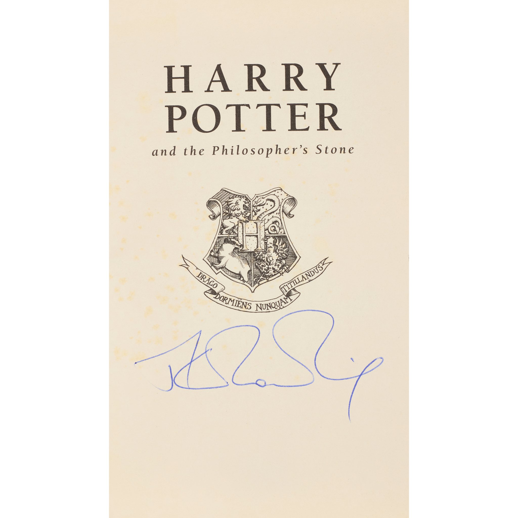Rowling, J. K. (1965-) - signed