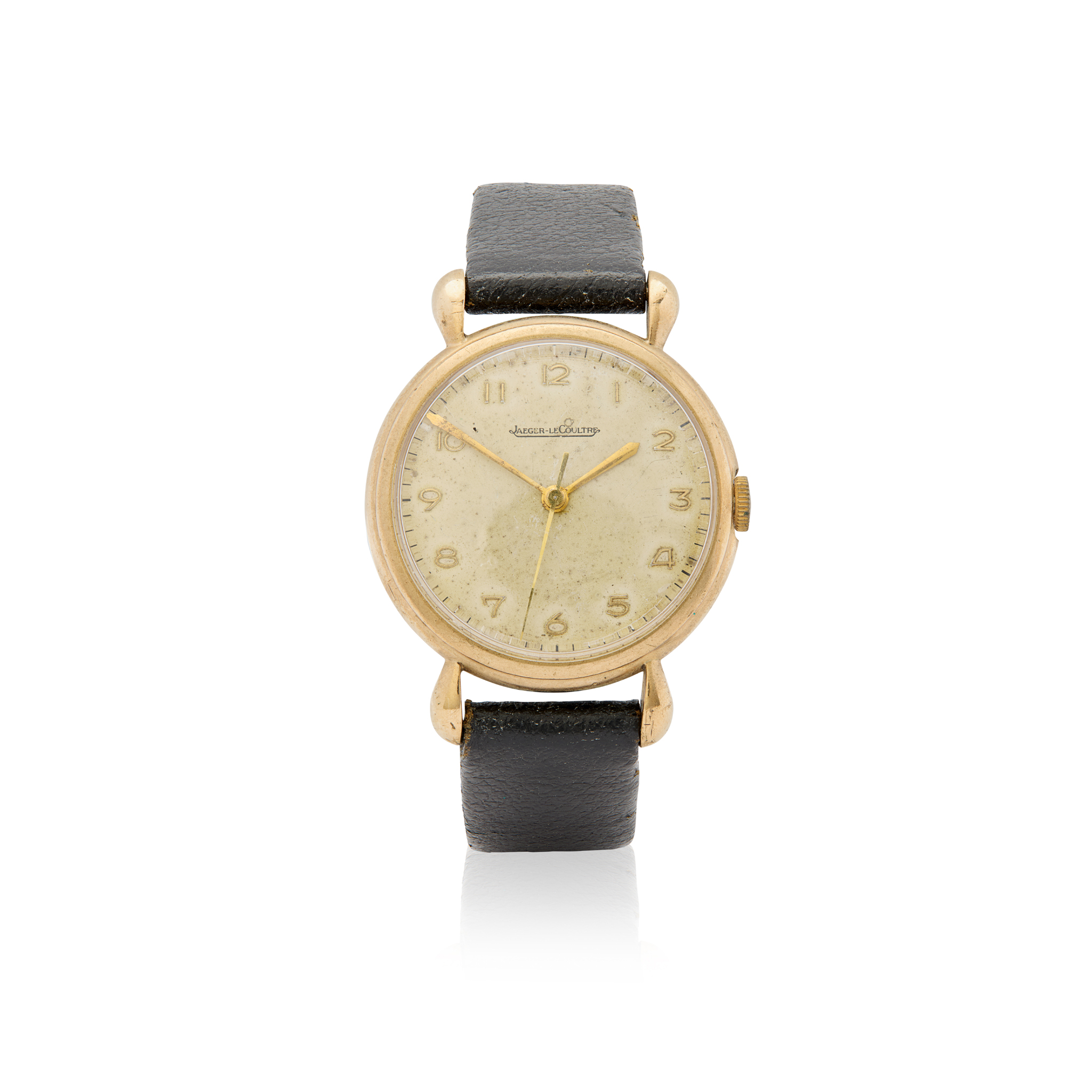 Jaeger LeCoultre. A 9k gold mechanical wristwatch