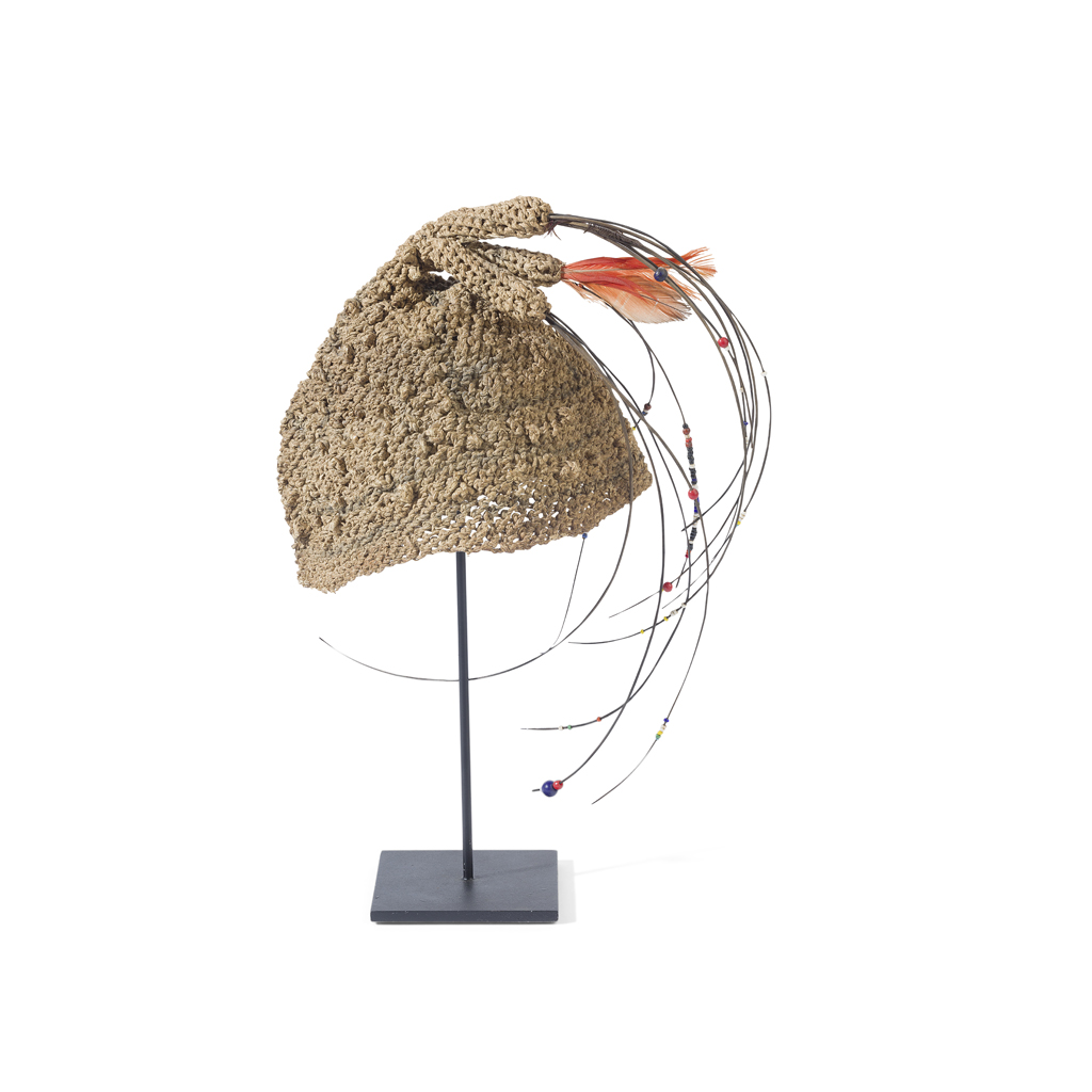 BAMILEKE OR BANGU ELEPHANT HAIR HAT