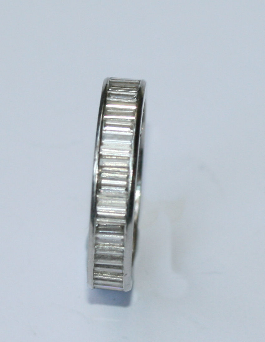 A diamond set eternity ring