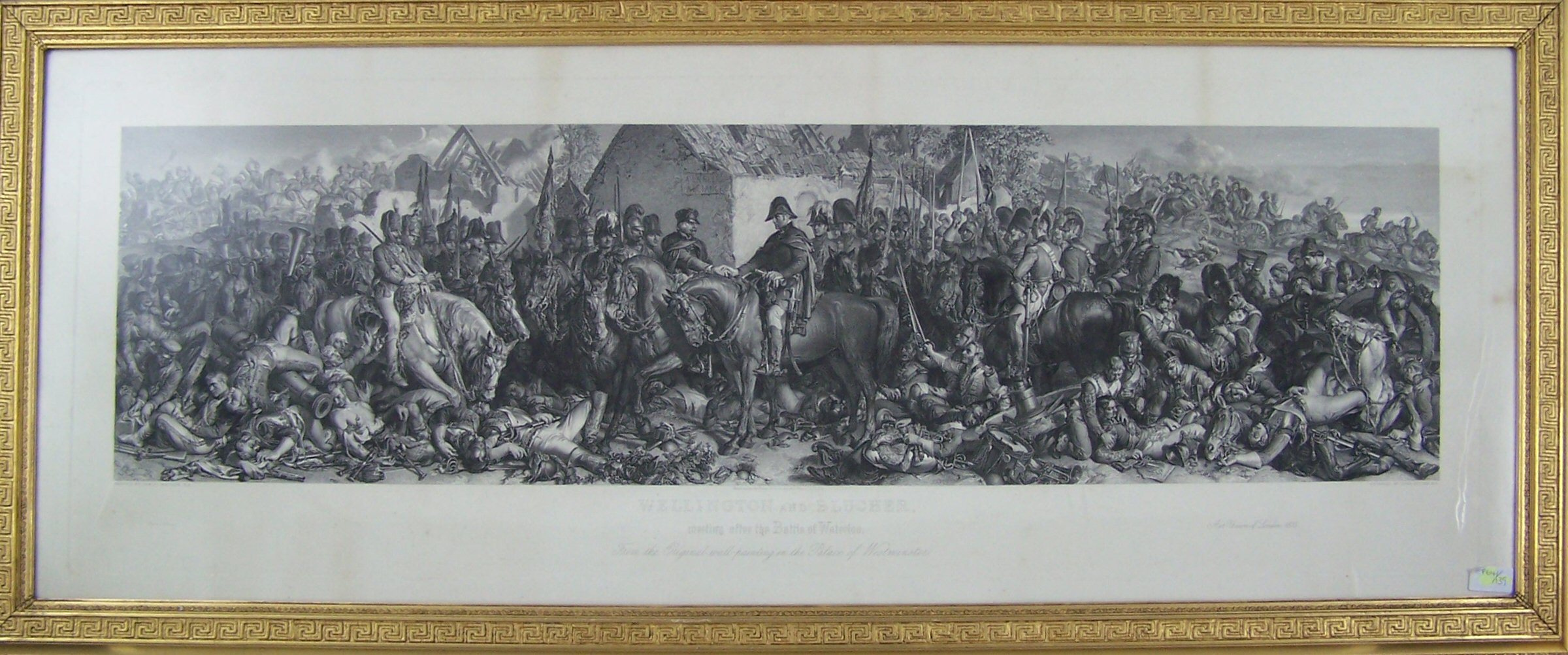 A pair of gilt framed 19th century engravings,