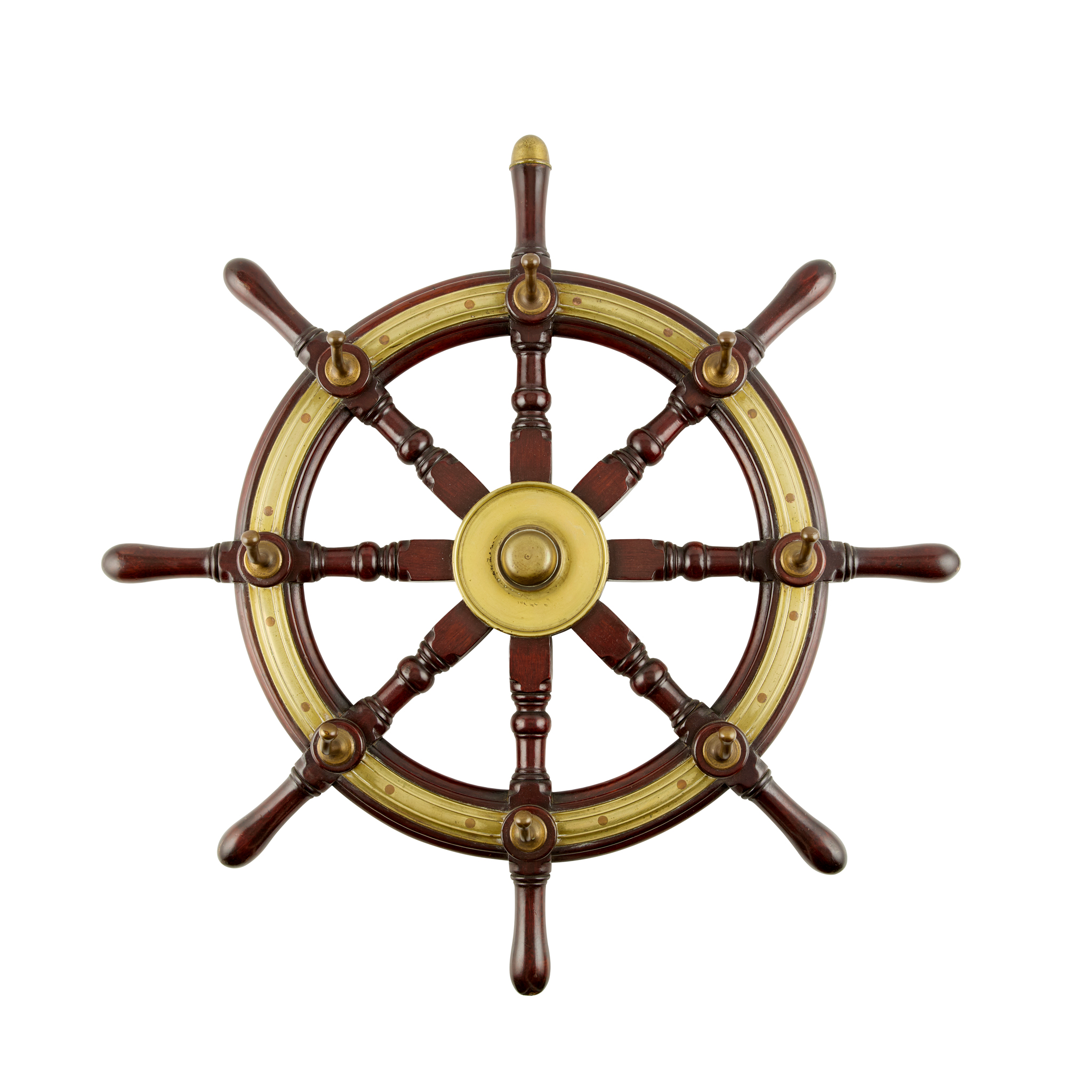 SHIP'S WHEEL HAT RACK