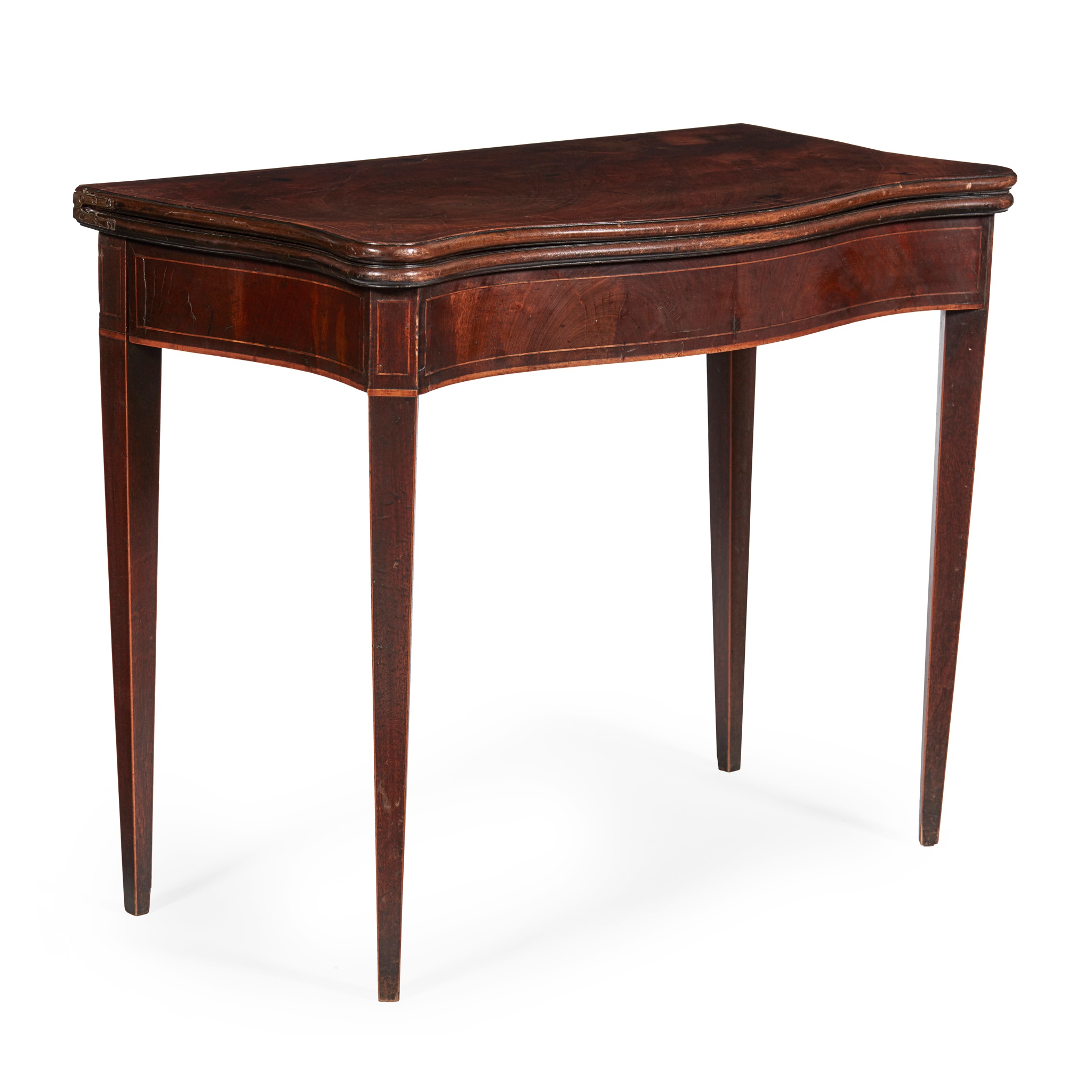 GEORGE III MAHOGANY CARD TABLE