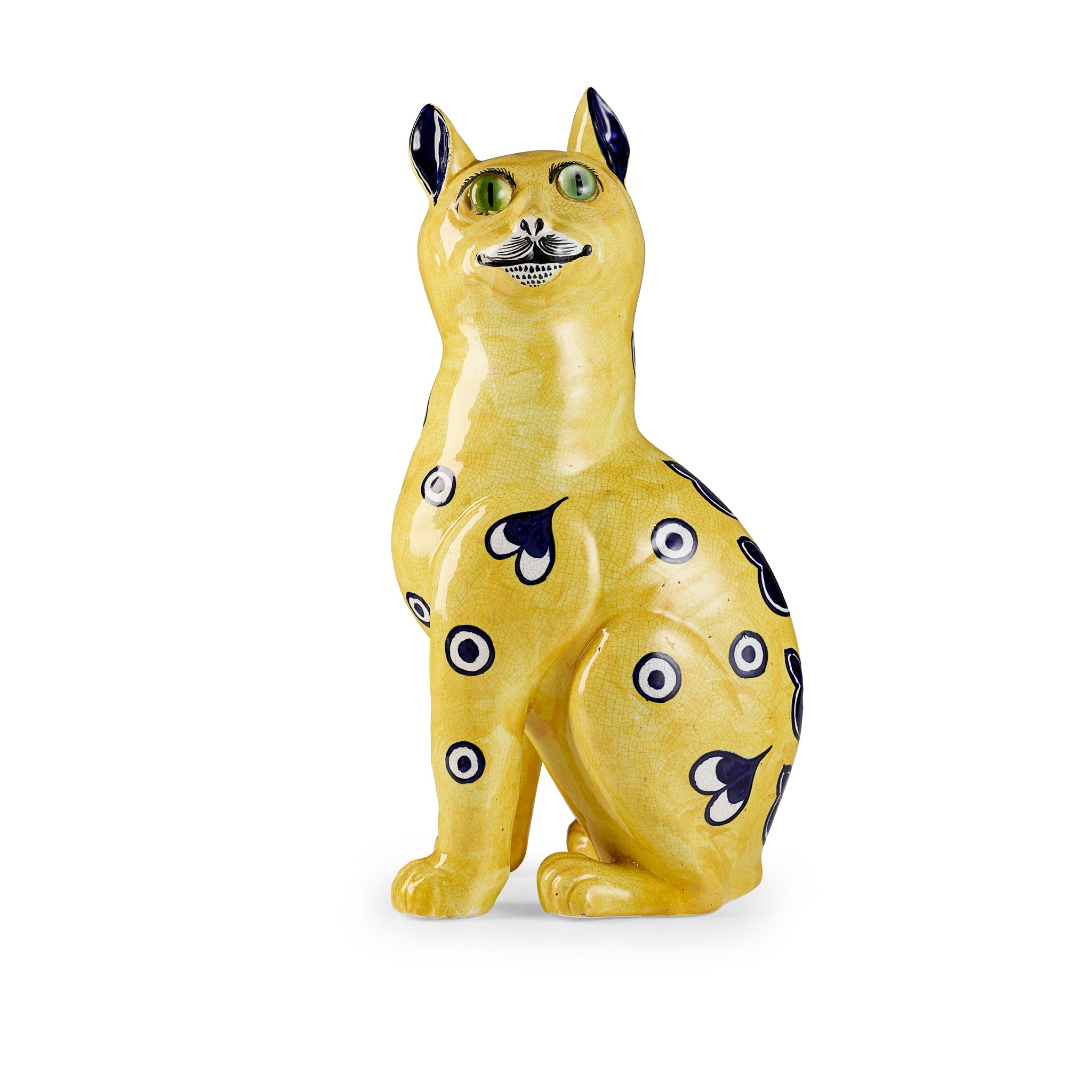 A LARGE WEMYSS WARE CAT