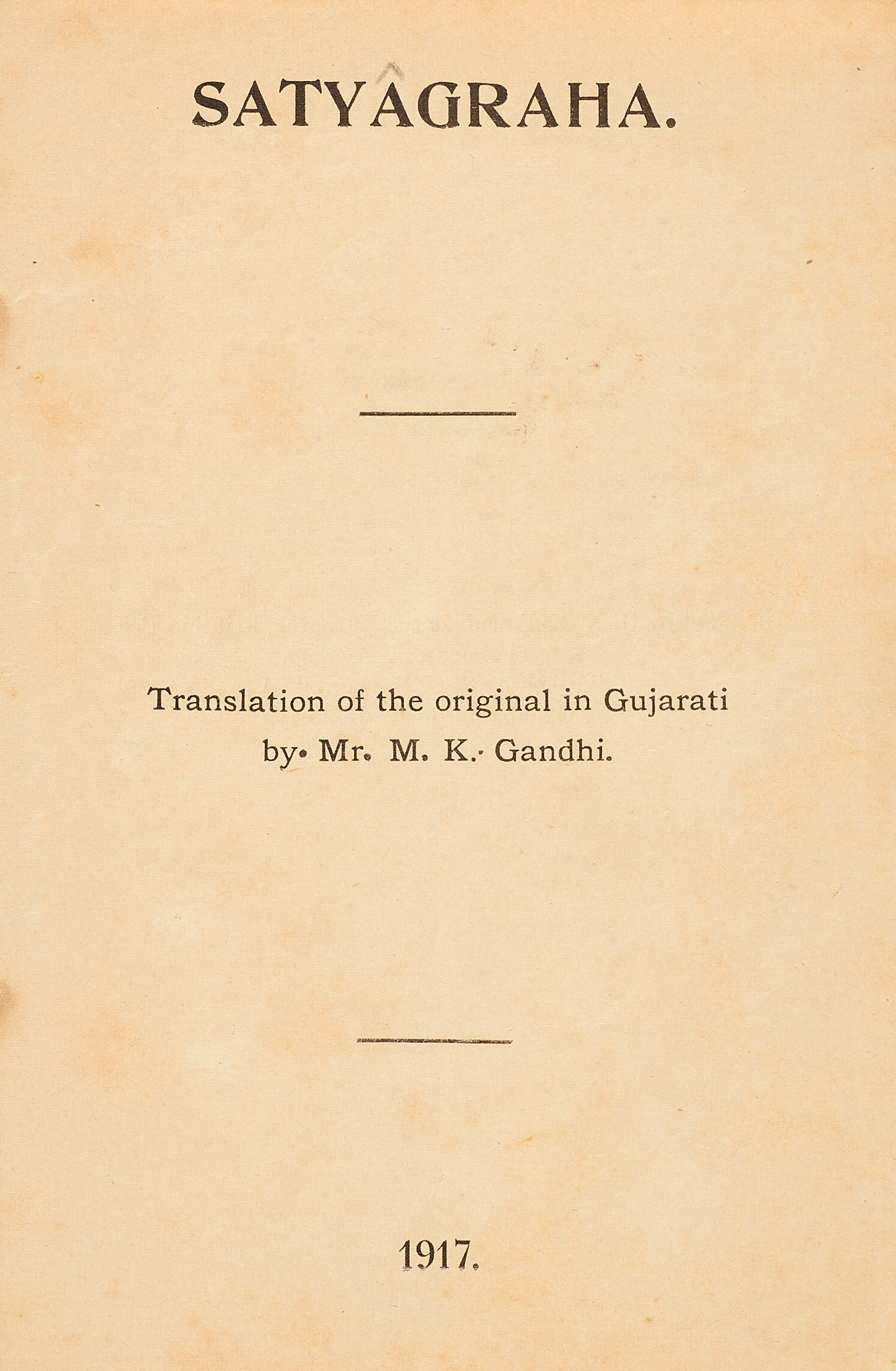 Gandhi, Mahatma