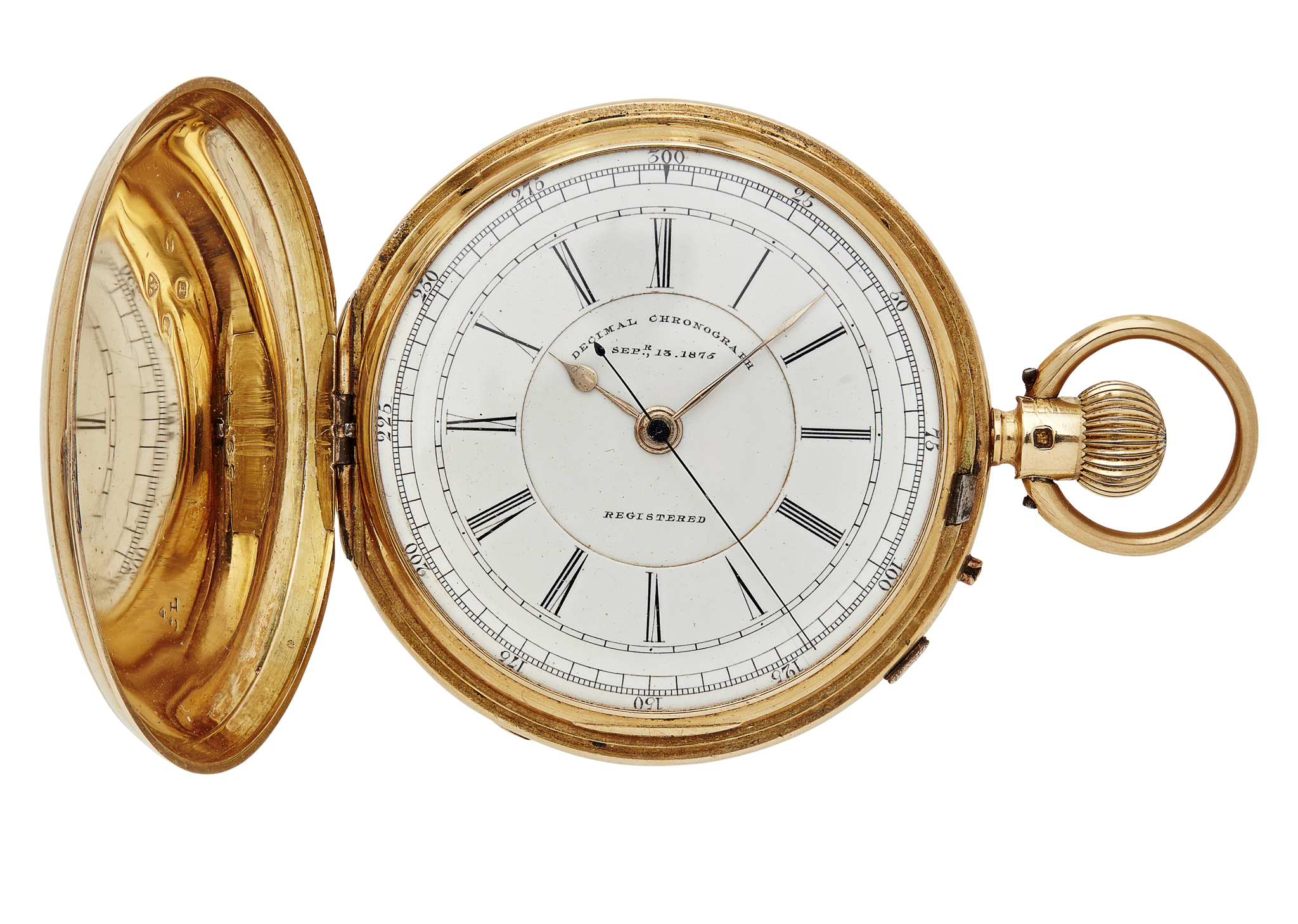 A gentleman's 18ct gold pocket watch