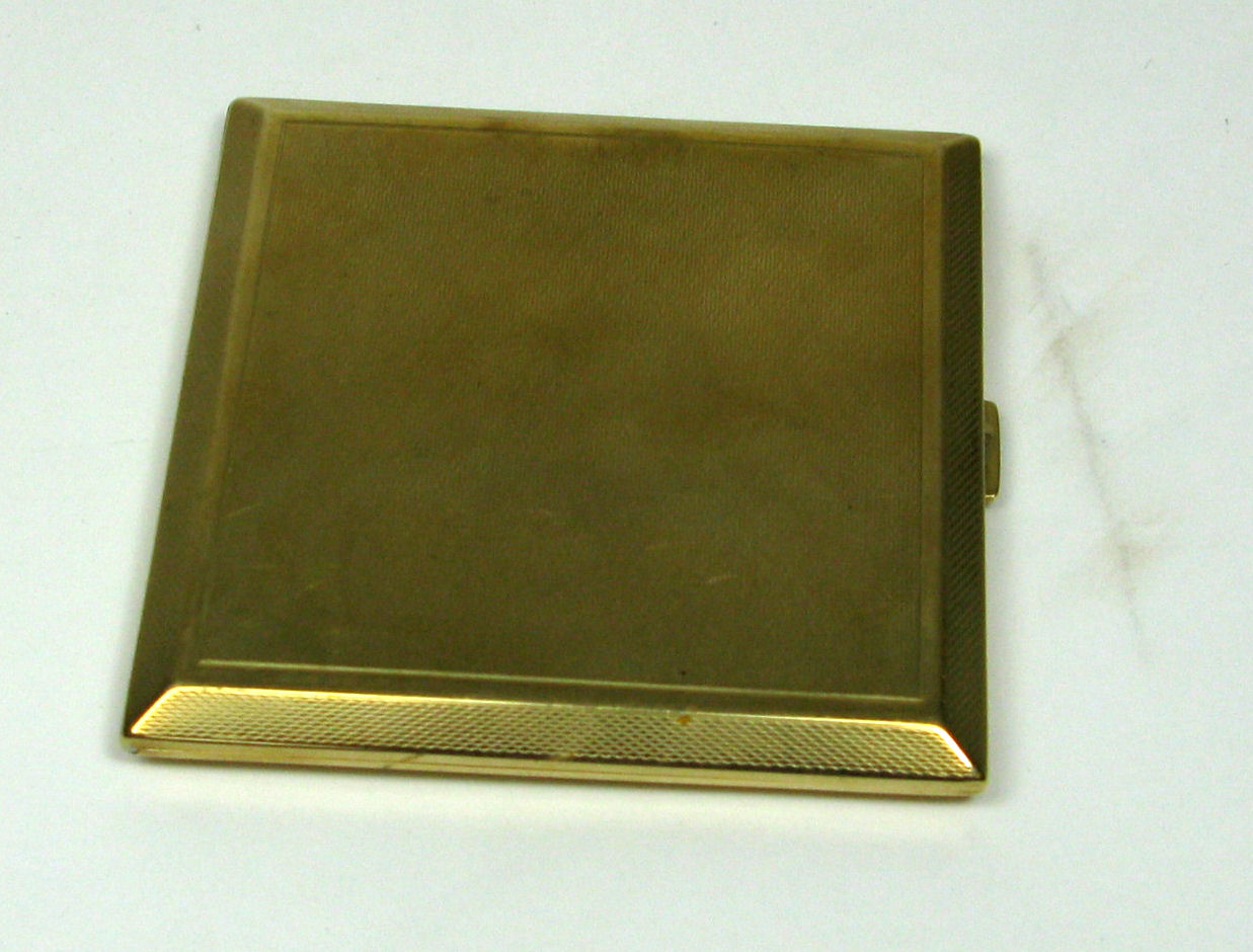 A 1920's 9ct gold cigarette case,
