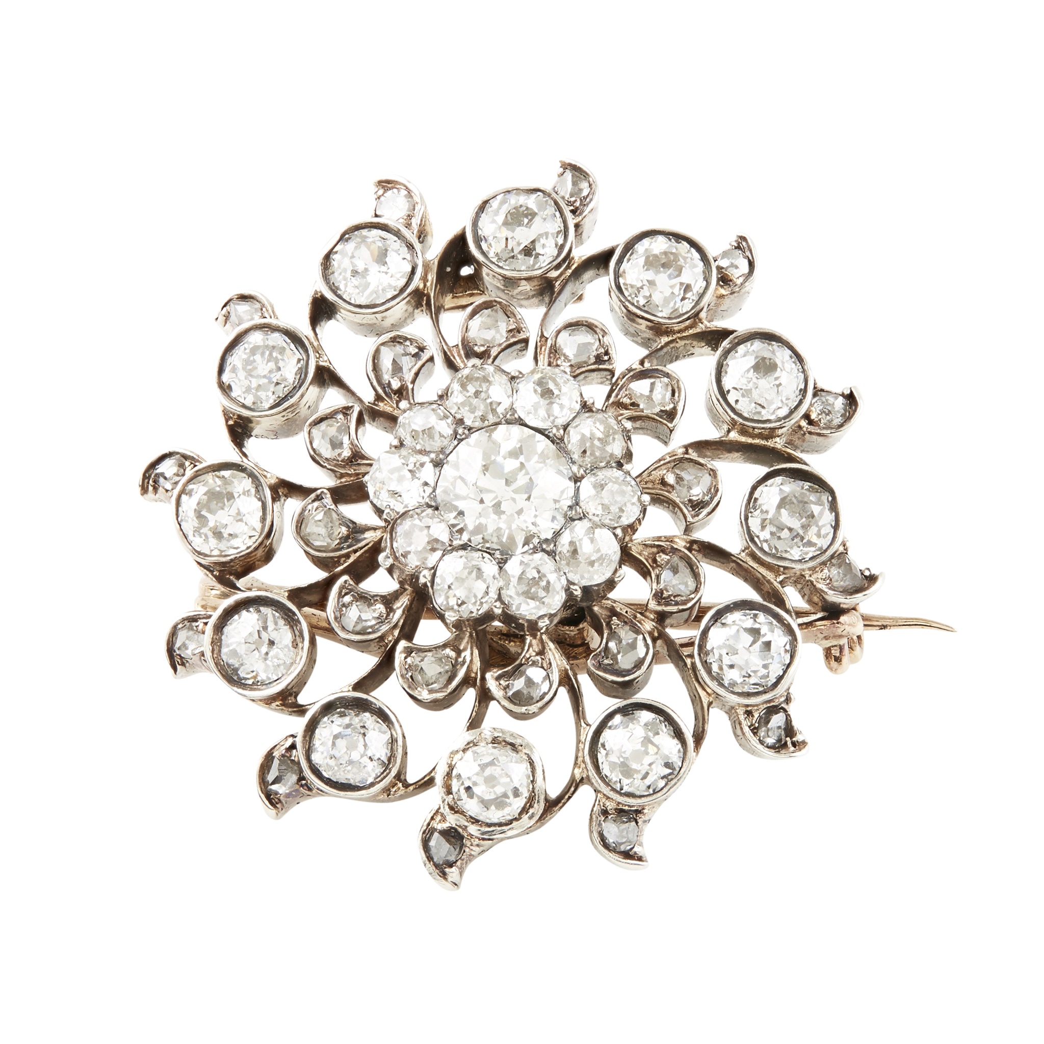 A diamond set brooch