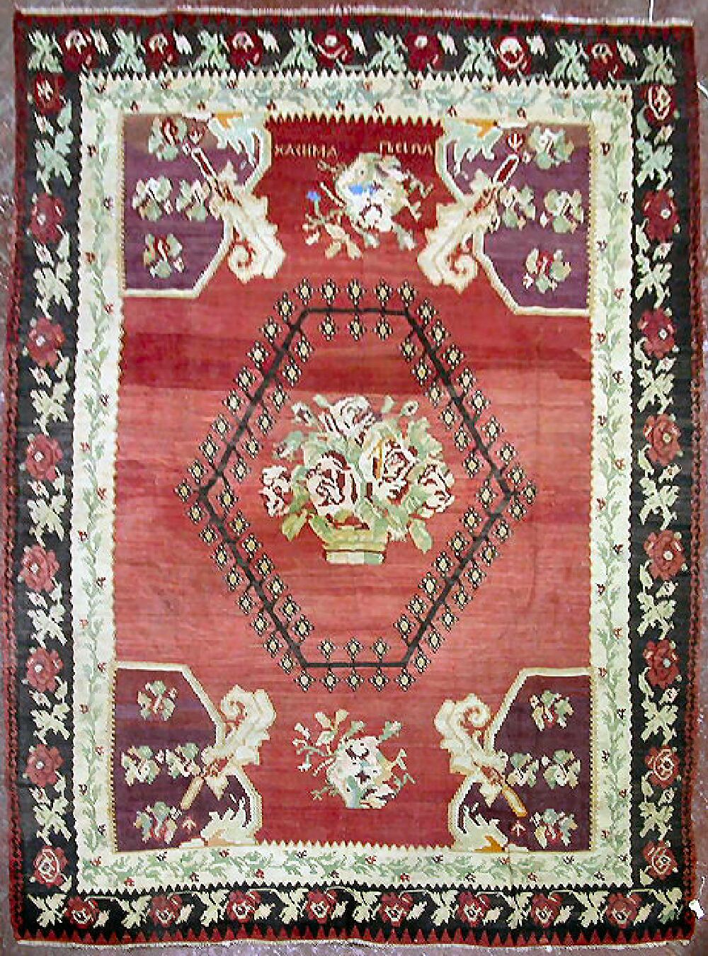 An Eastern European kelim carpet