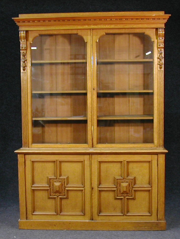A Victorian mahogany bookcase,