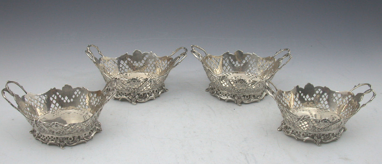 A set of four Victorian baskets,