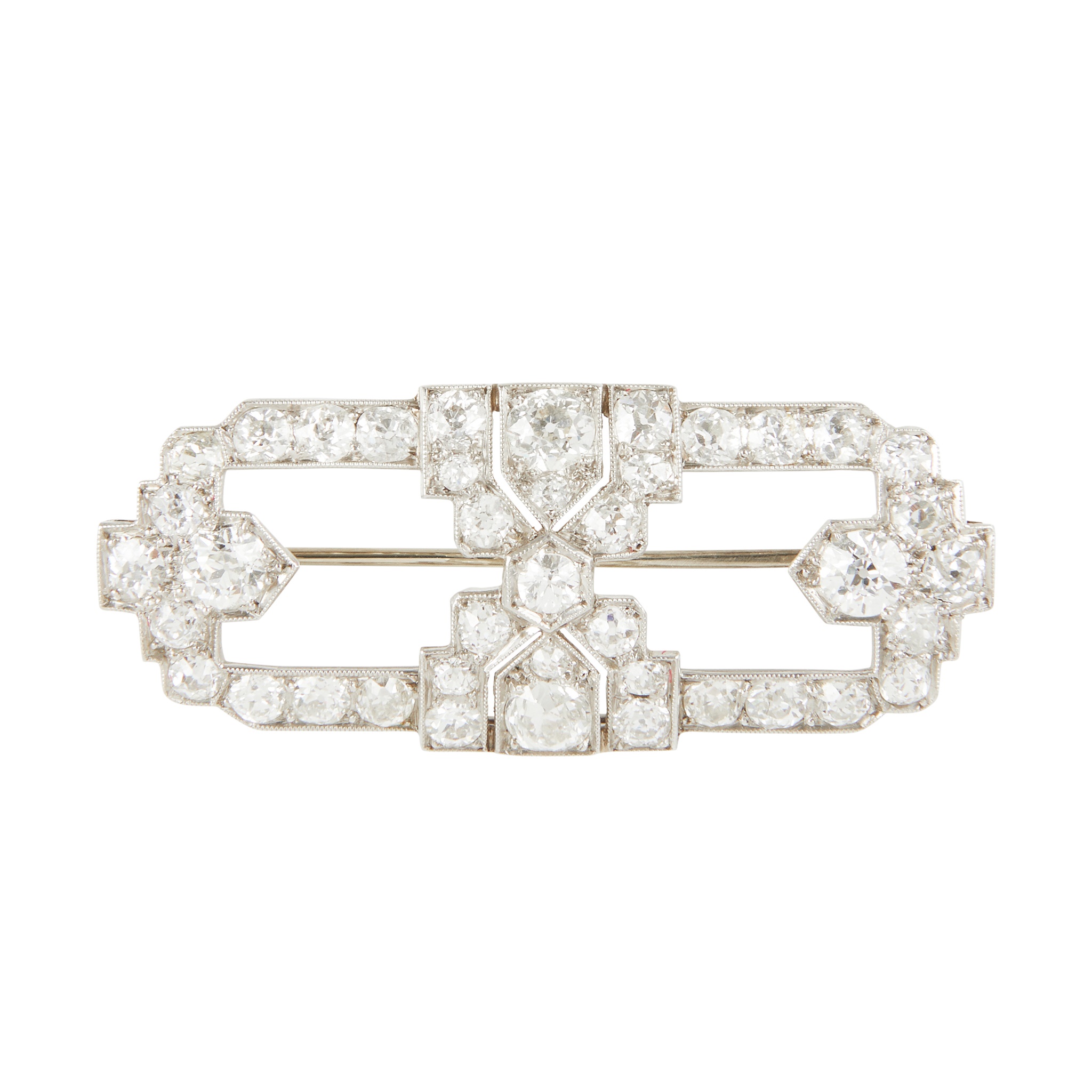 An Art Deco diamond set brooch