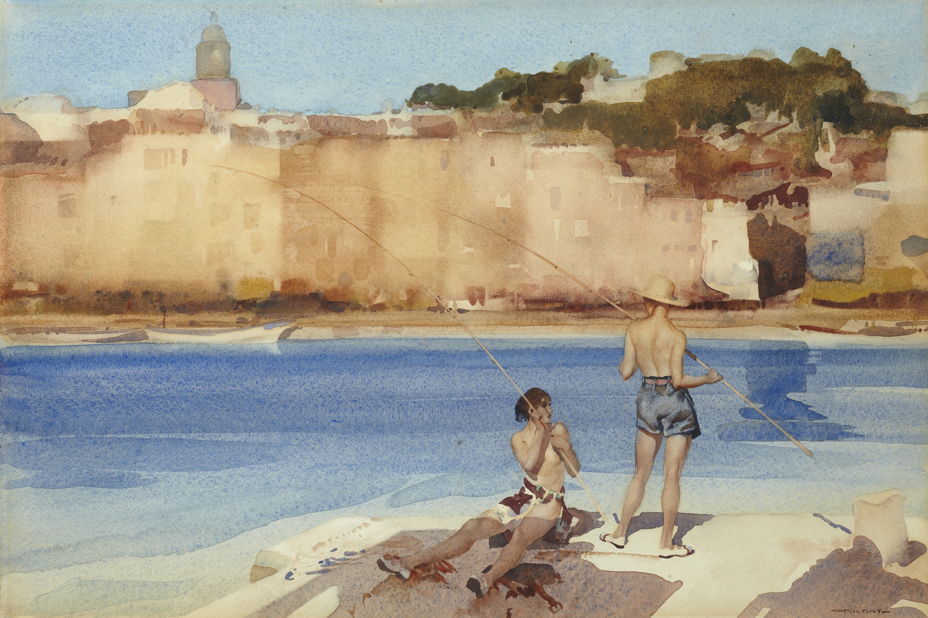 SIR WILLIAM RUSSELL FLINT P.R.A., P.R.W.S., R.S.W., R.O.I., R.E. (SCOTTISH 1880-1969)