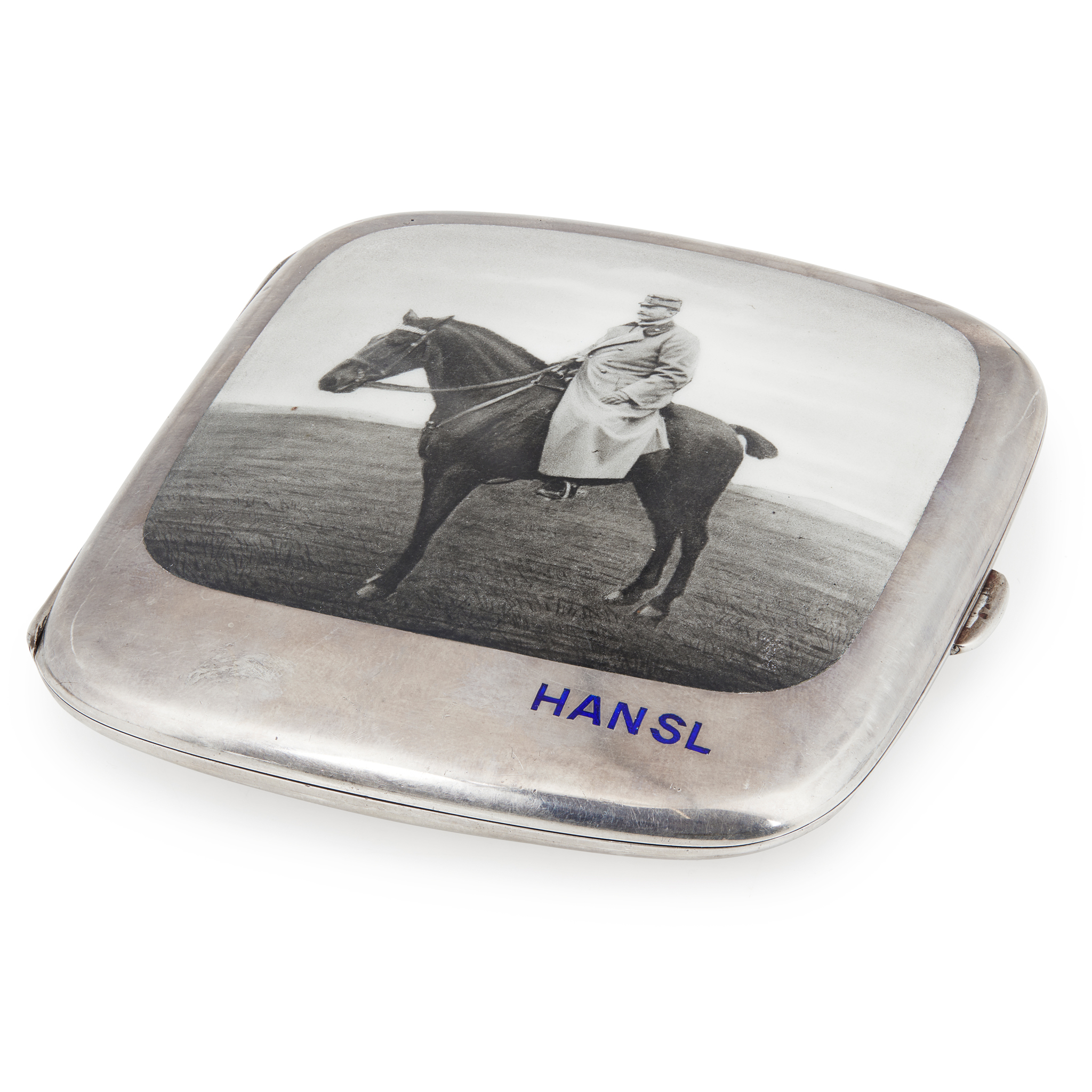 An Austro-Hungarian early 20th-century enamel cigarette case