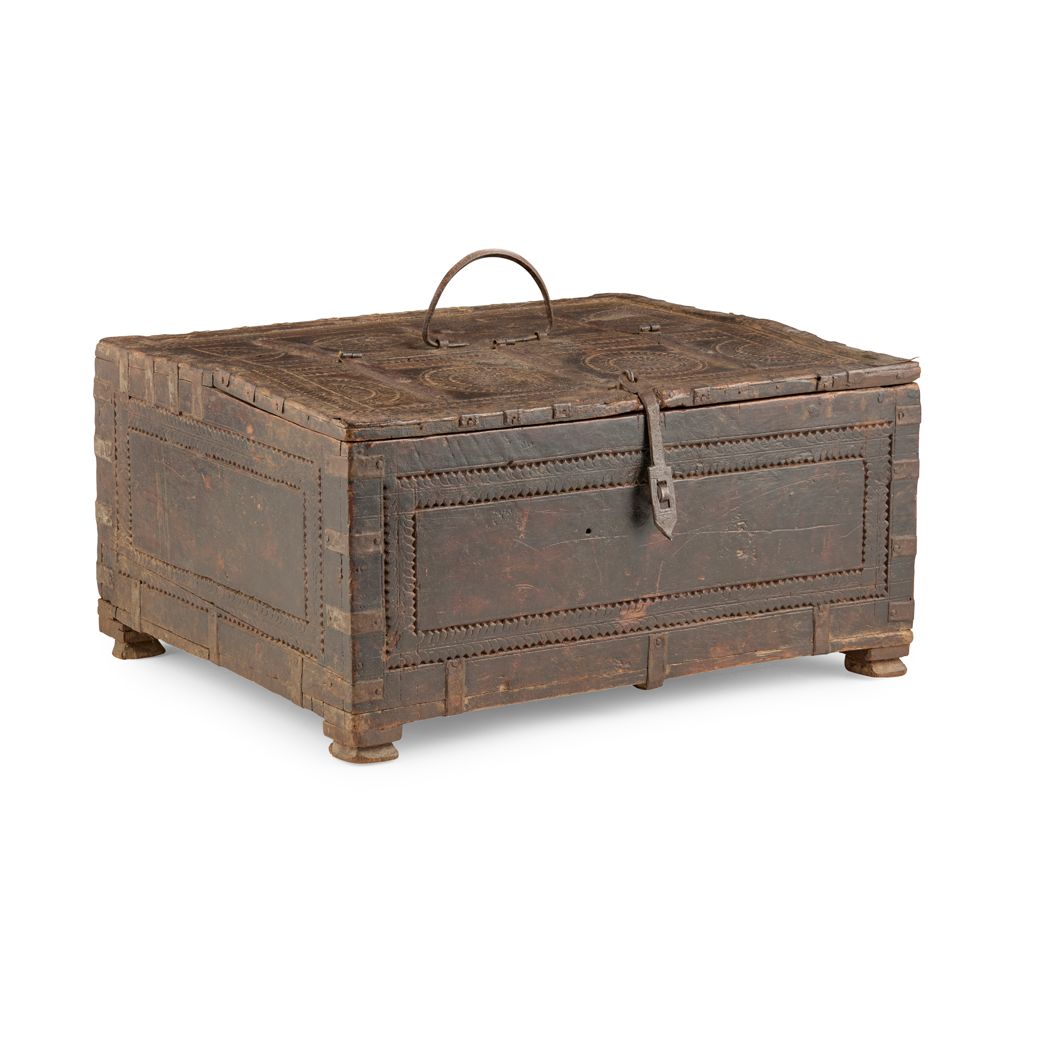 INDIAN CARVED WOODEN STATIONERY BOX