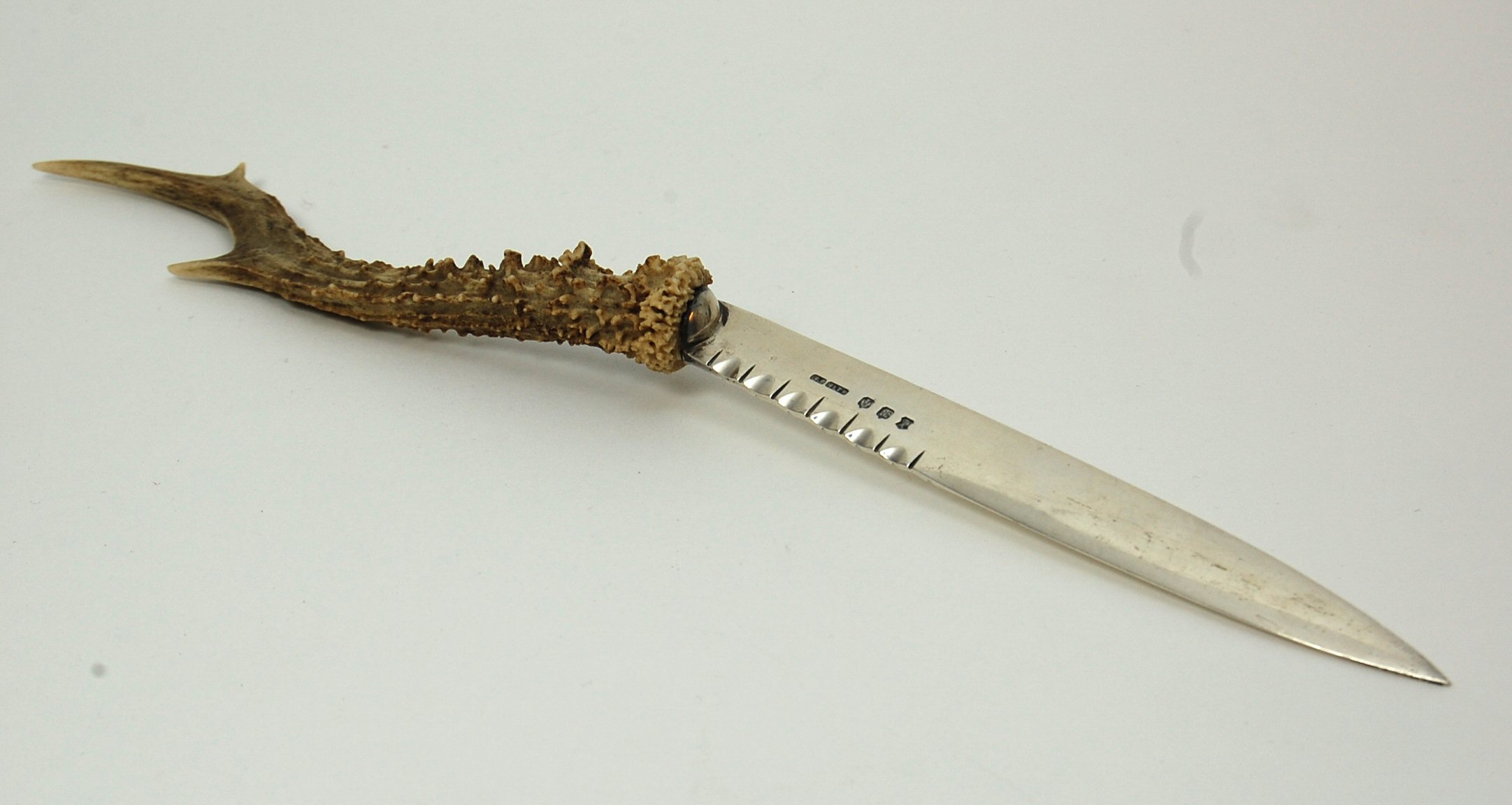 Ballater - a Scottish provincial silver and horn mounted letter opener