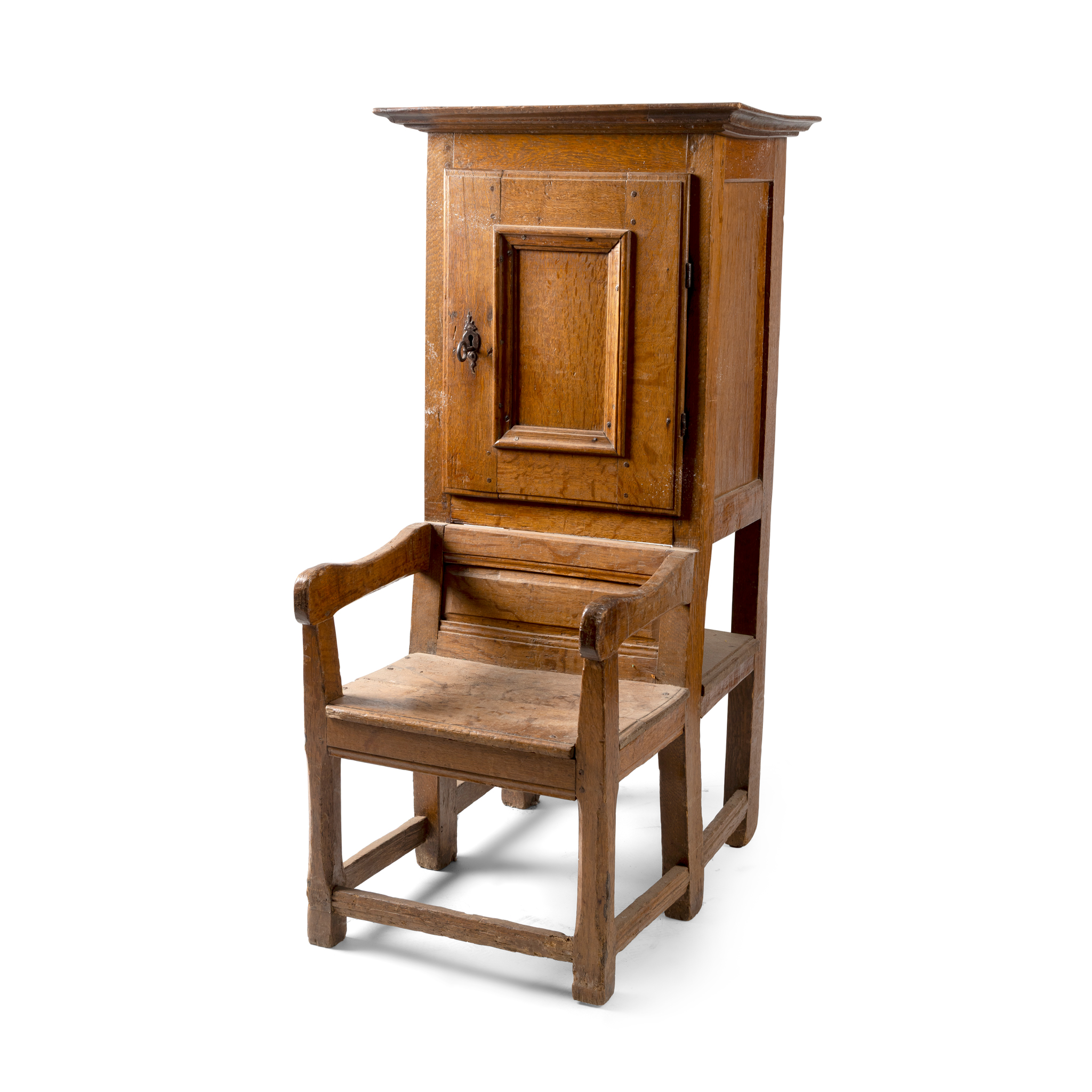 AN OAK PORTER'S CABINET
