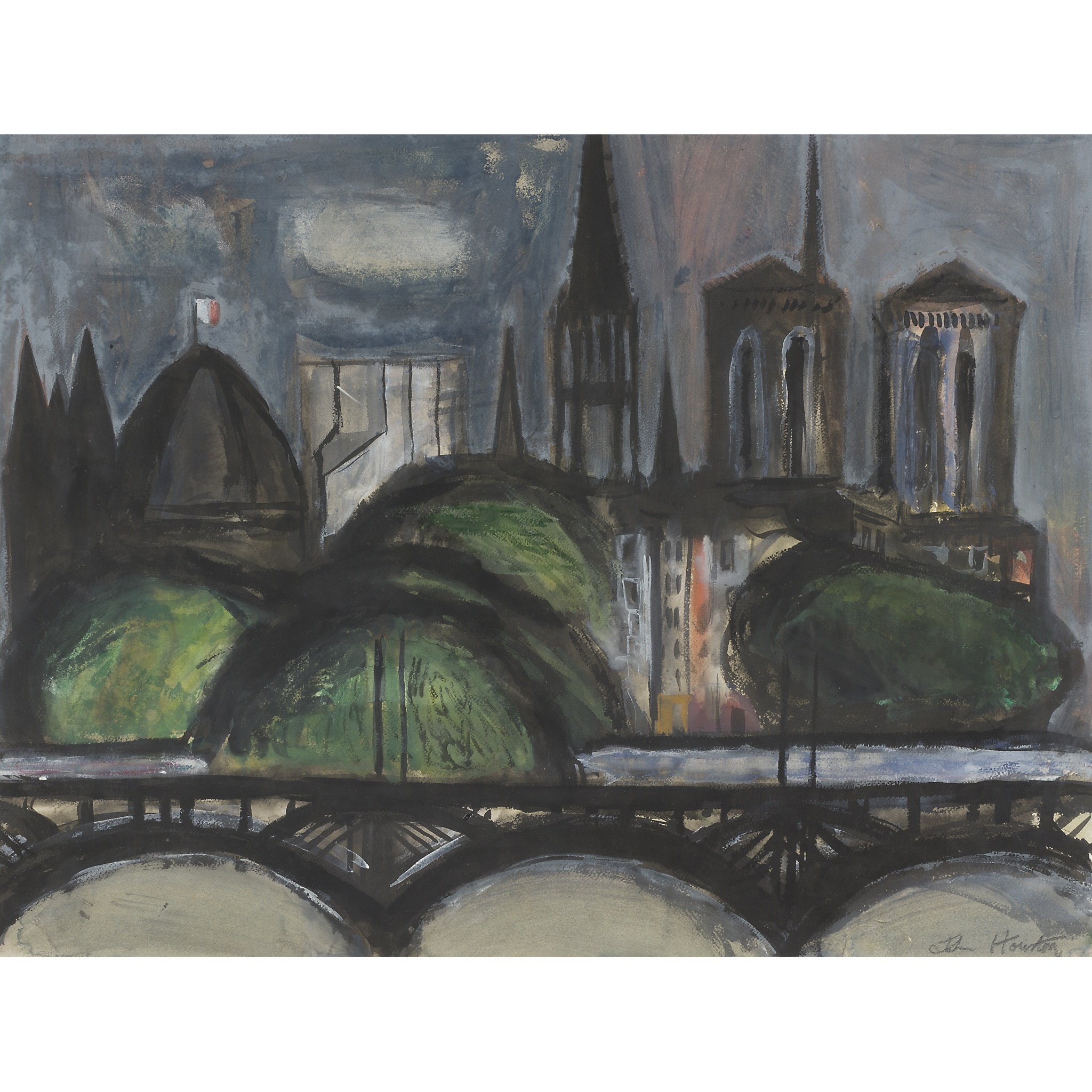 JOHN HOUSTON R.S.A., R.S.W., S.S.A. (SCOTTISH 1930-2008)