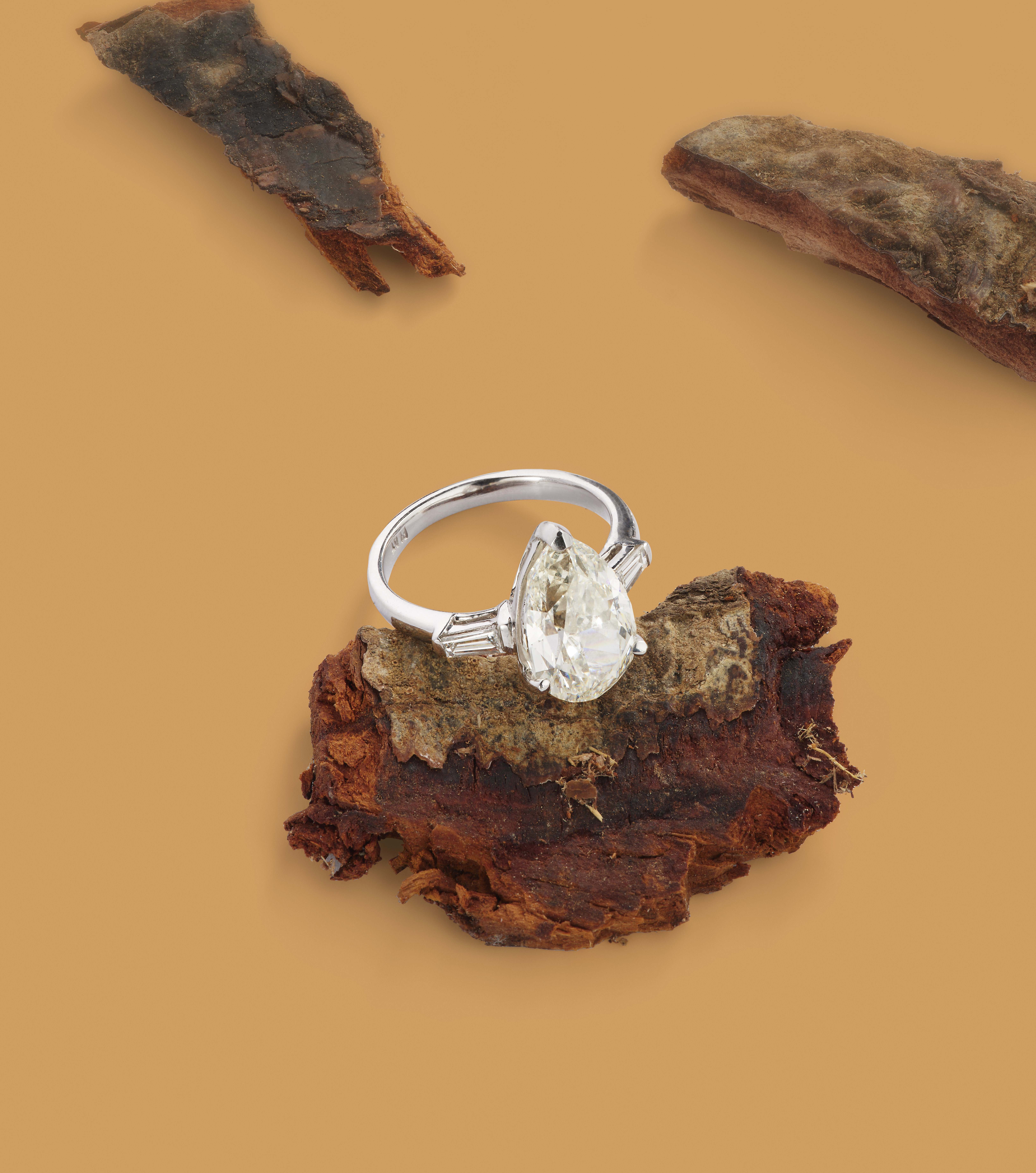 A 5.02 carat diamond ring