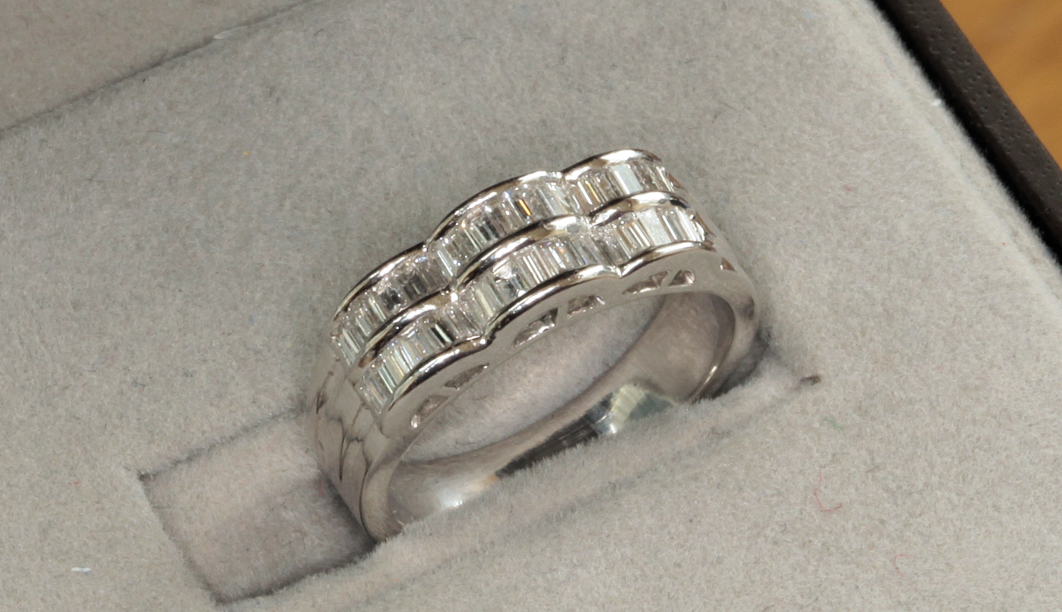 A diamond set ring