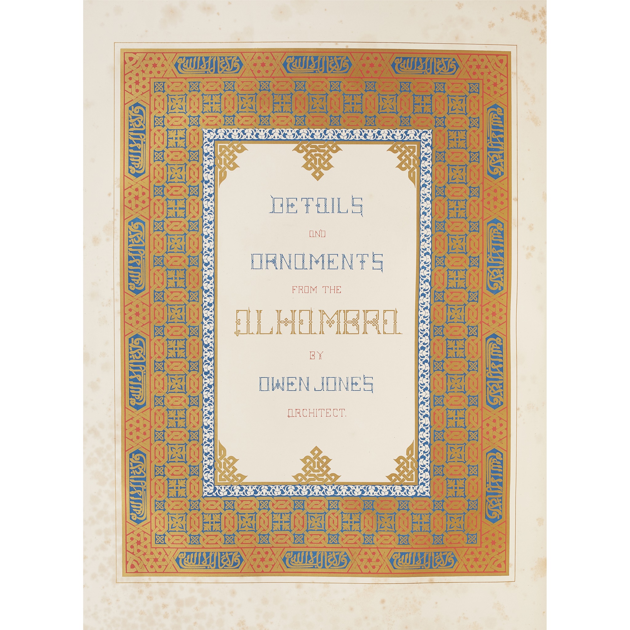 GOURY, M. JULES & OWEN JONES