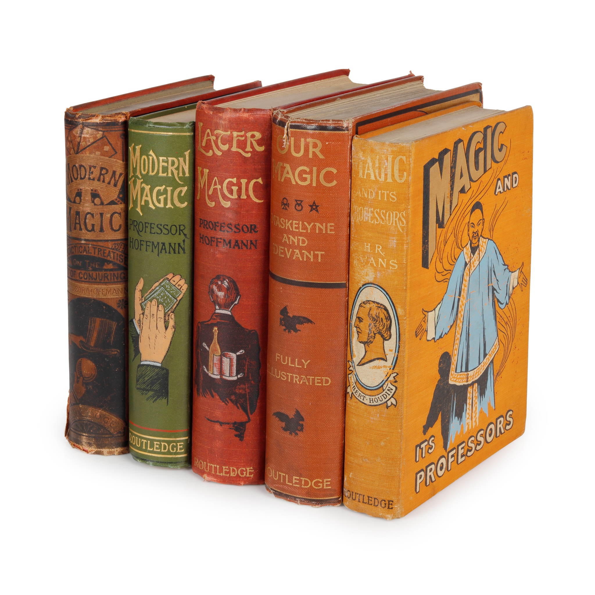 5 Magic books in attractive pictorial bindings
