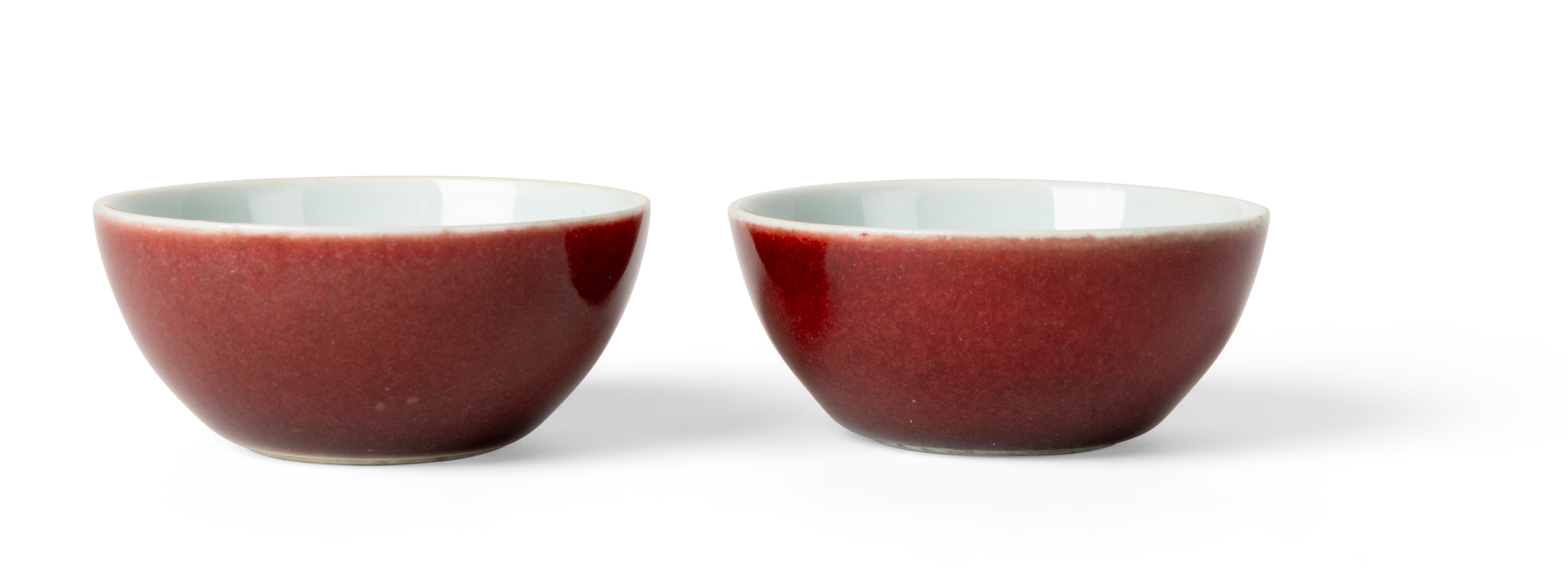 PAIR OF CHINESE RED-GLAZED CUPS