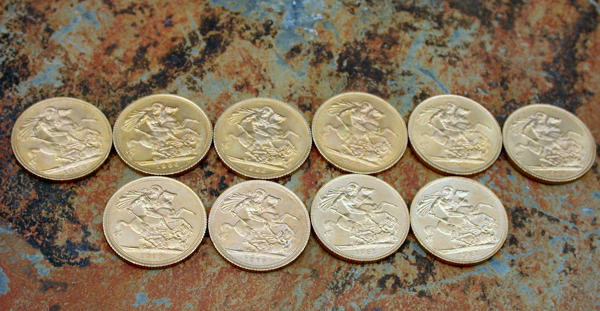 GB sovereigns,