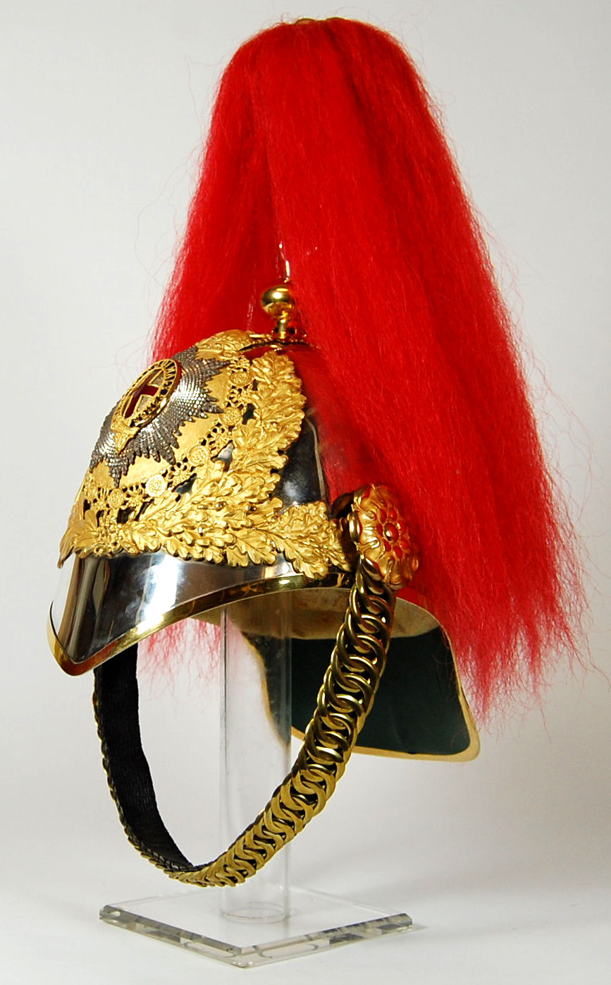 A Blues and Royals Officer's dress helmet