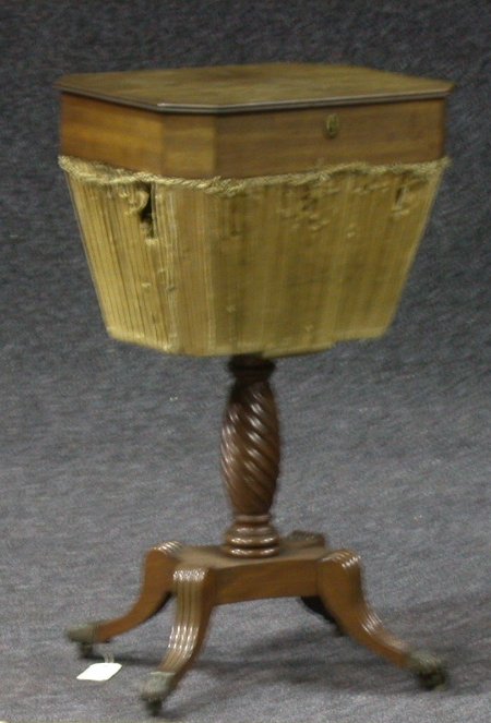 A Regency mahogany work table,