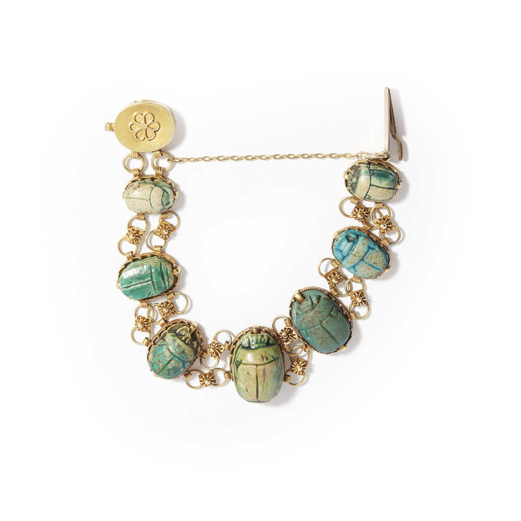 A scarab beetle bracelet