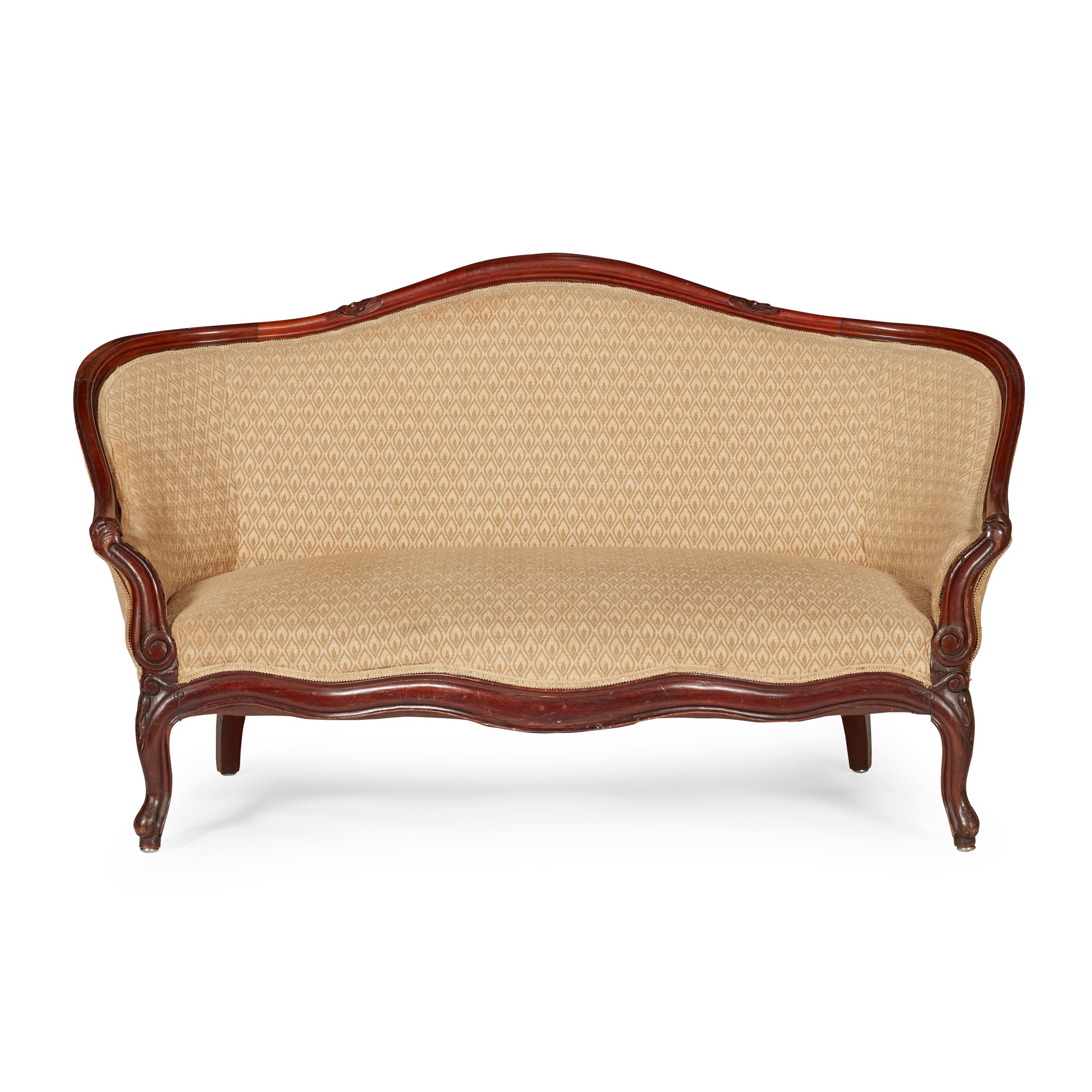 VICTORIAN MAHOGANY FRAMED SETTEE