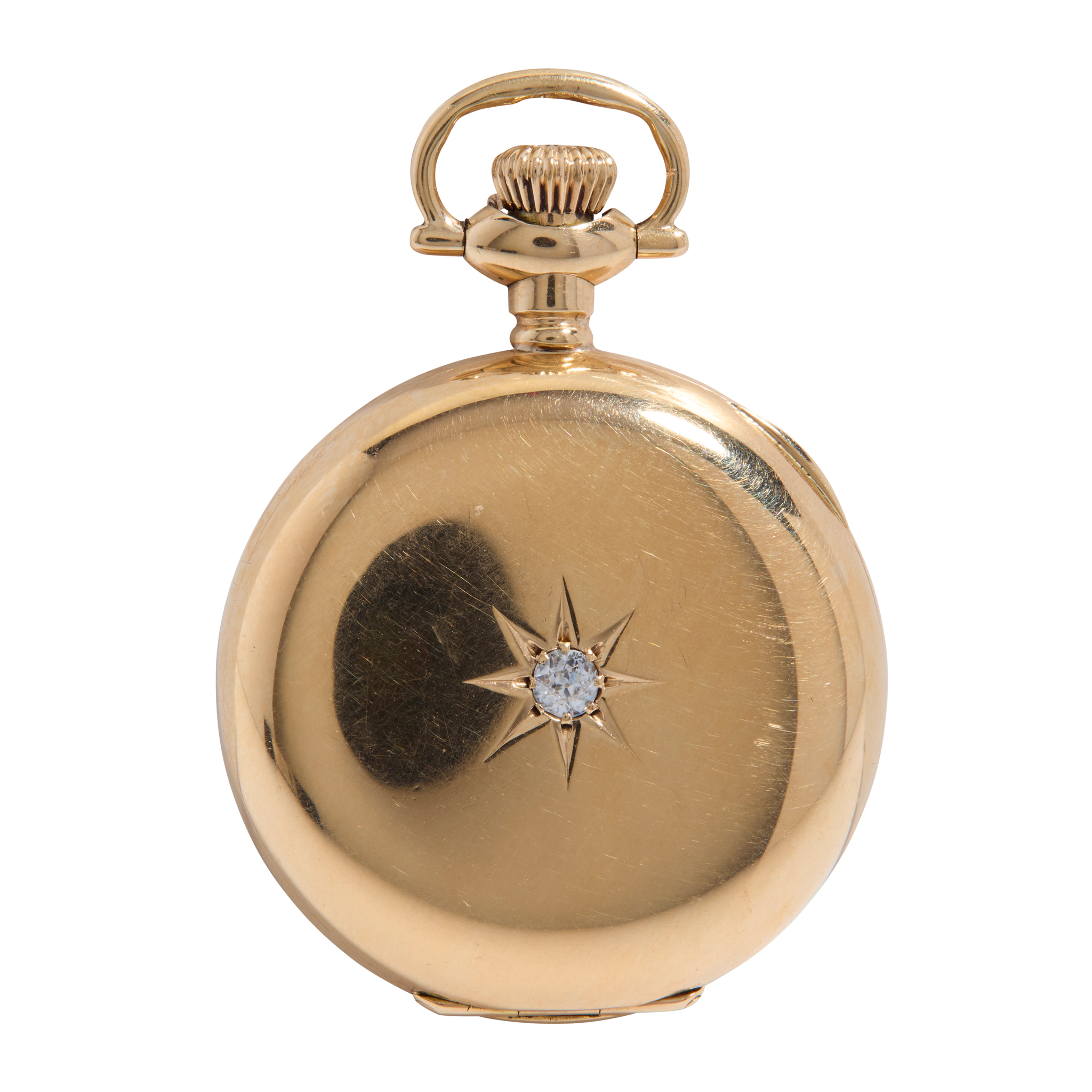 A lady's diamond-set pendant watch