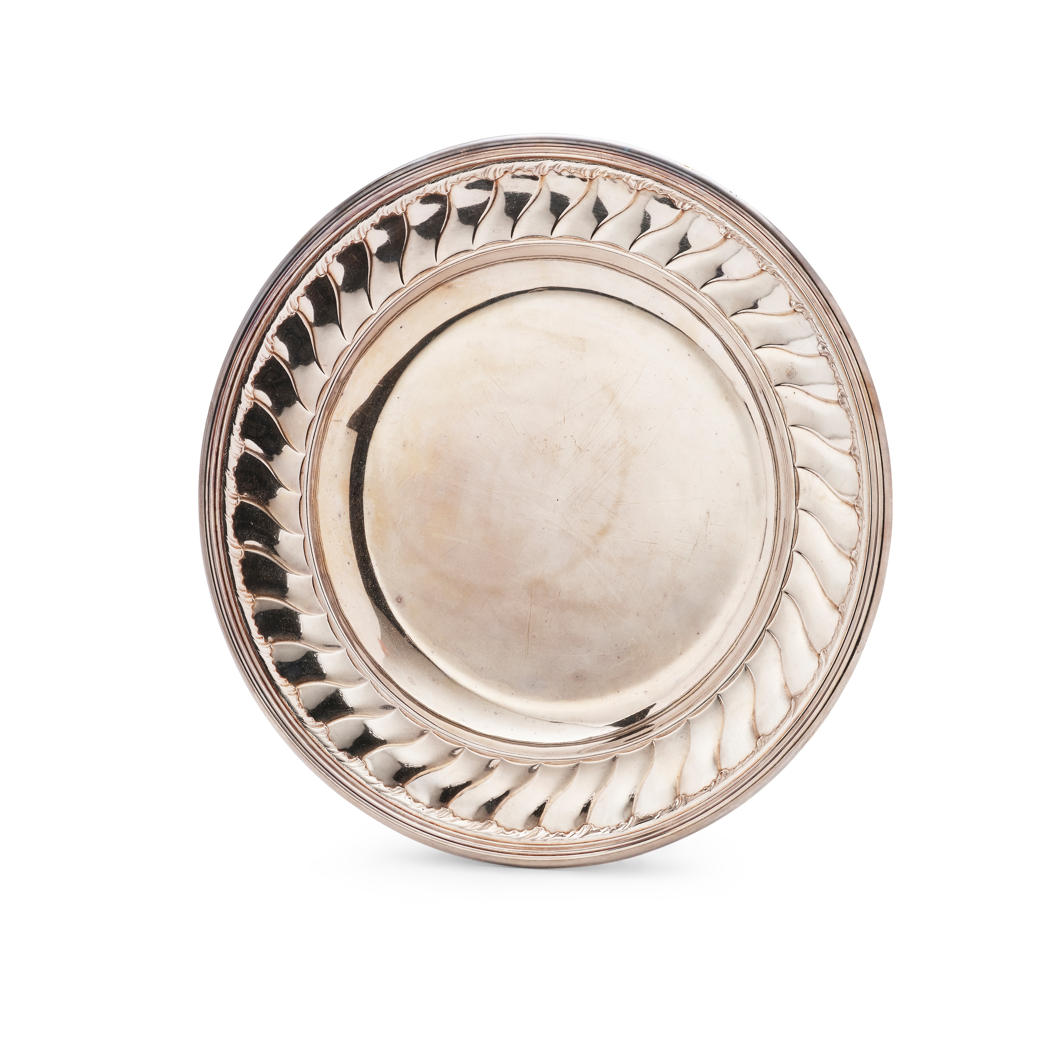 A SET OF TWO LATE 19TH CENTURY GRADUATED FRENCH SALVERS