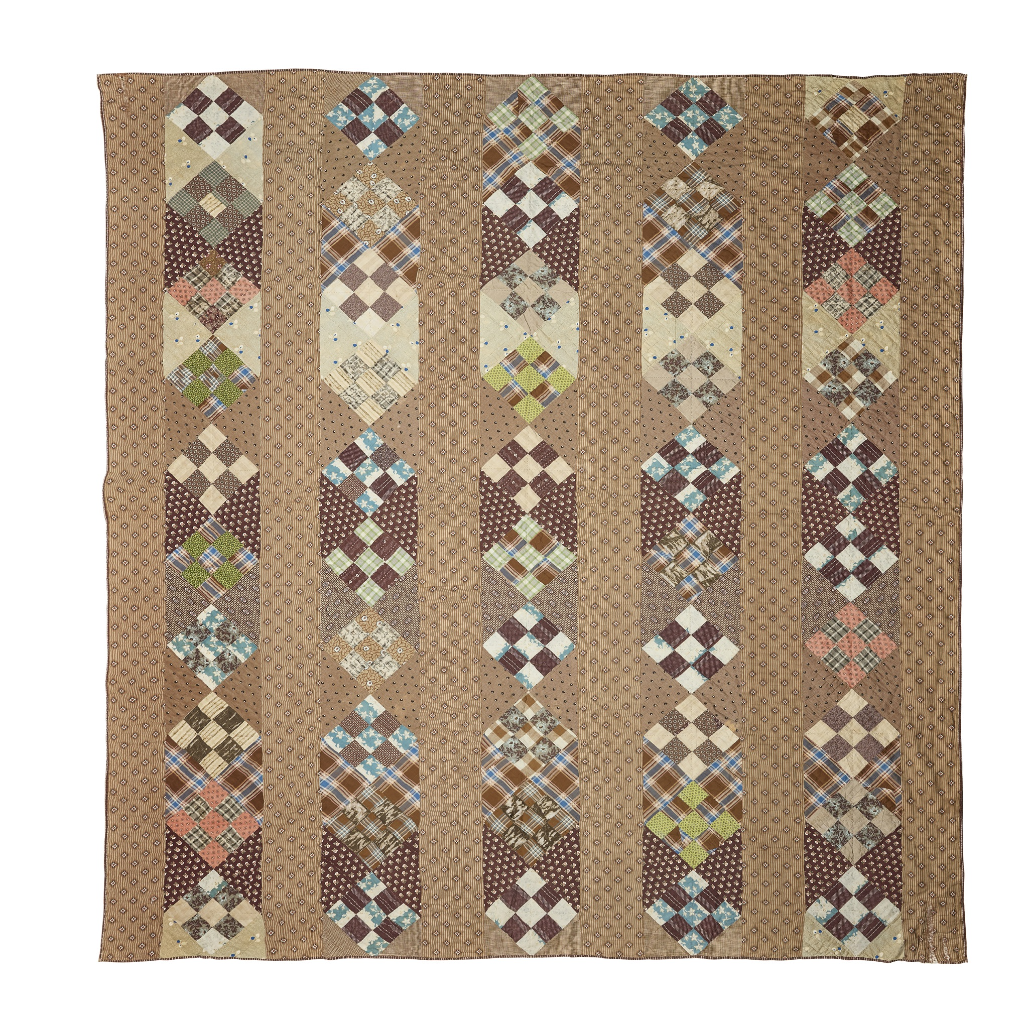EARLY VICTORIAN PATCHWORK QUILT