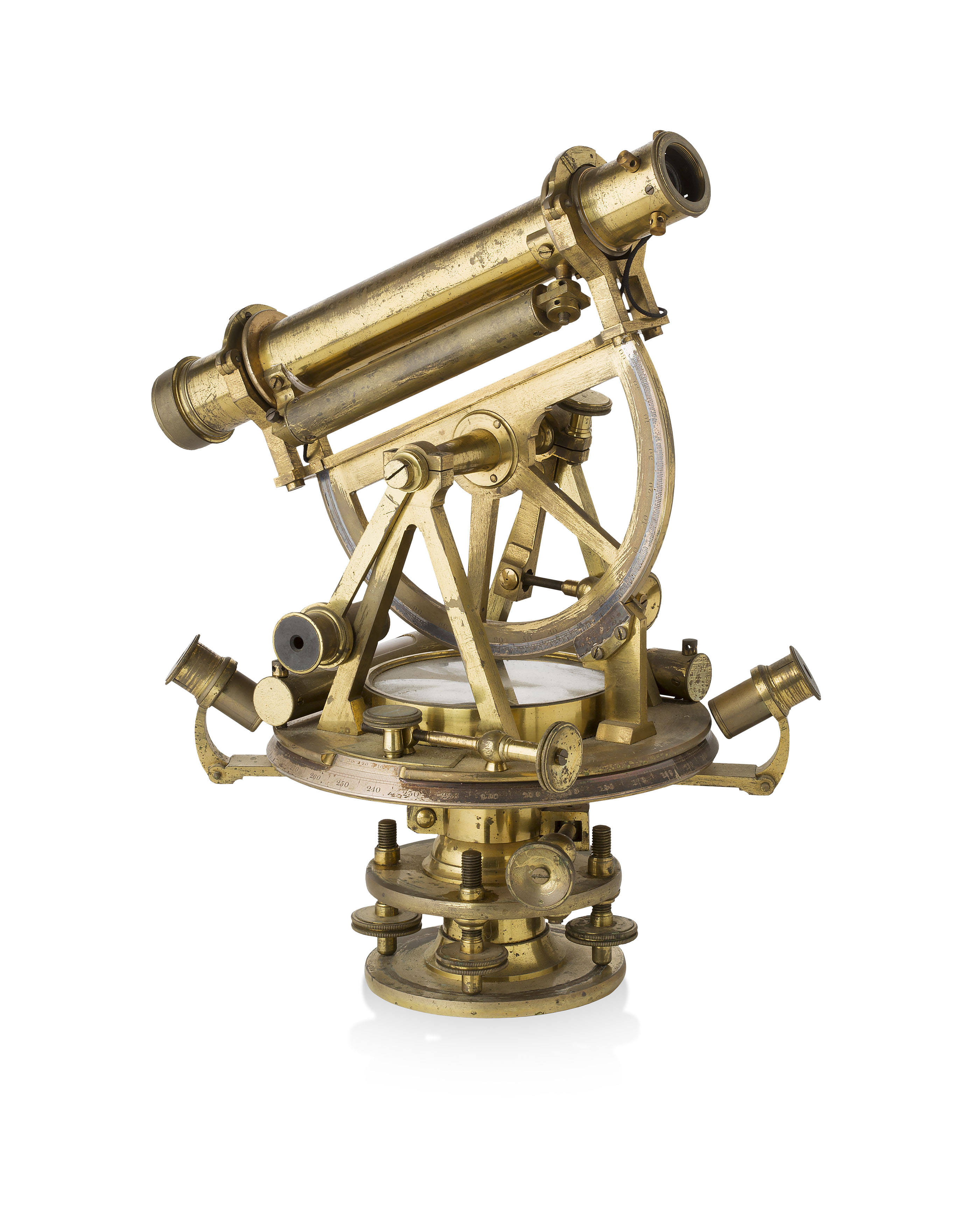 BRASS THEODOLITE BY WILLIAM HARRIS, LONDON