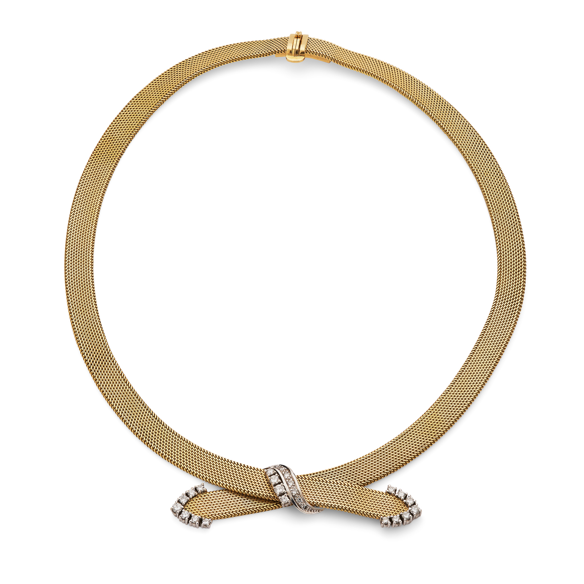 A diamond necklace, 1940s