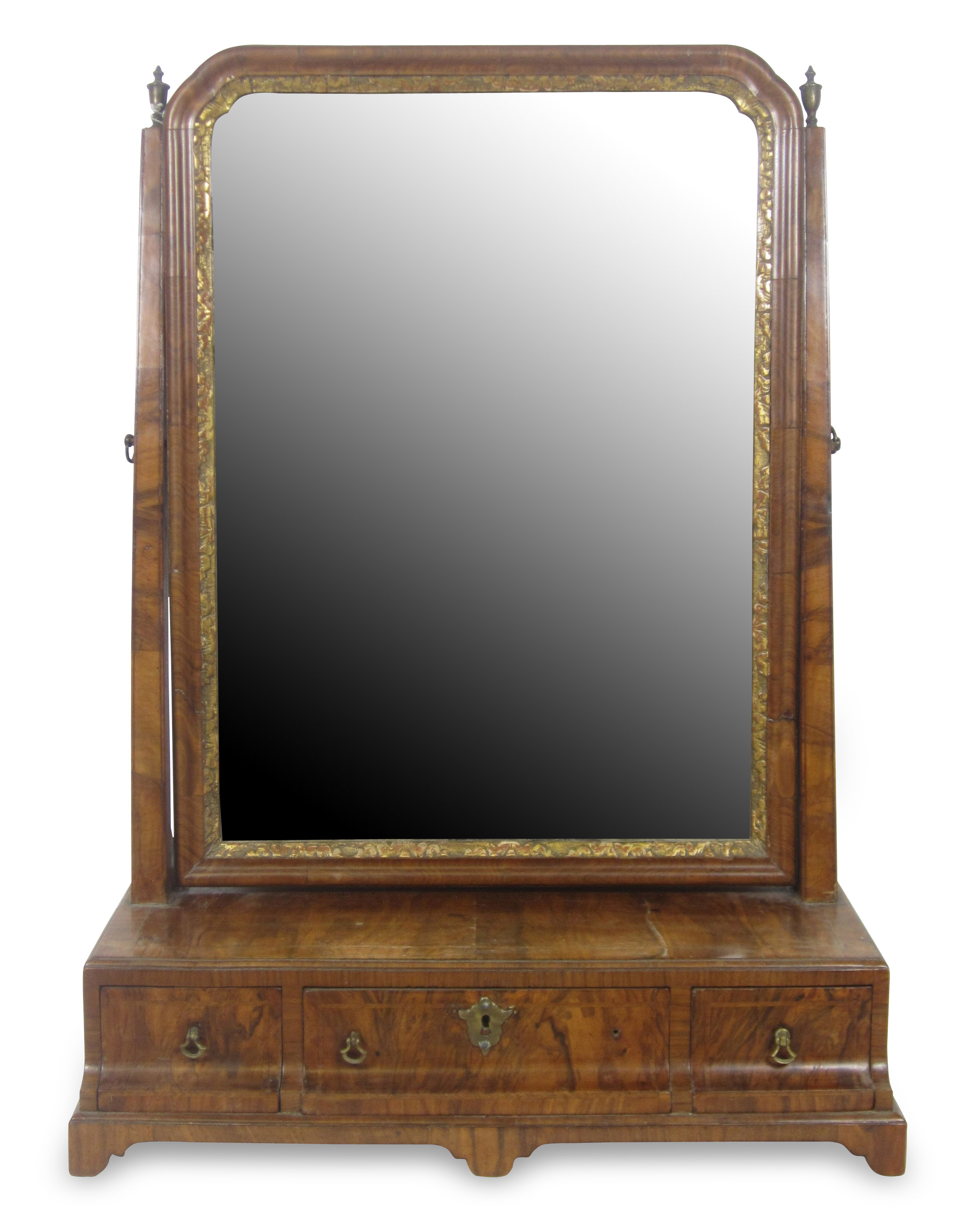 GEORGIAN MAHOGANY TOILET MIRROR