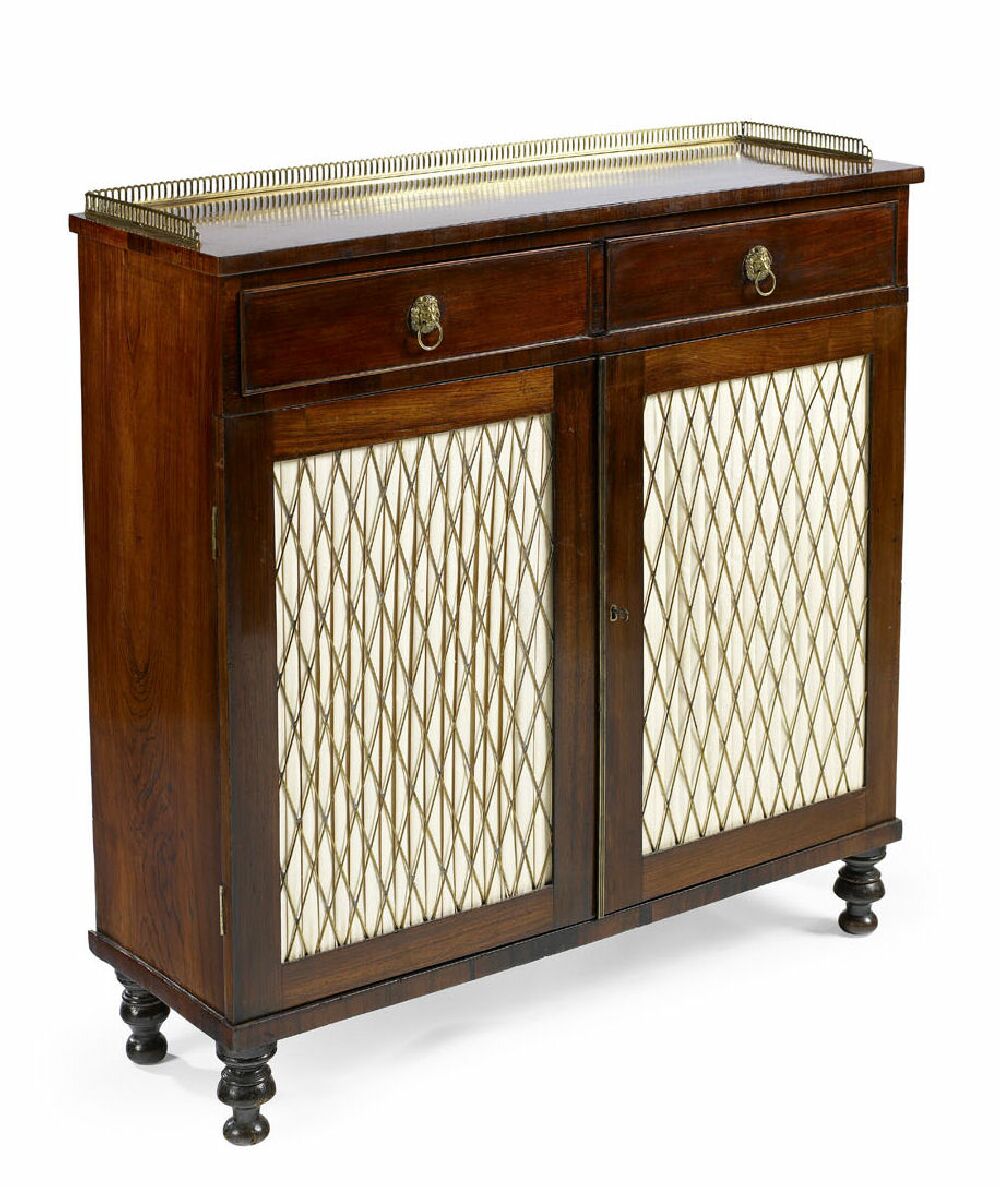 A Regency rosewood chiffonier