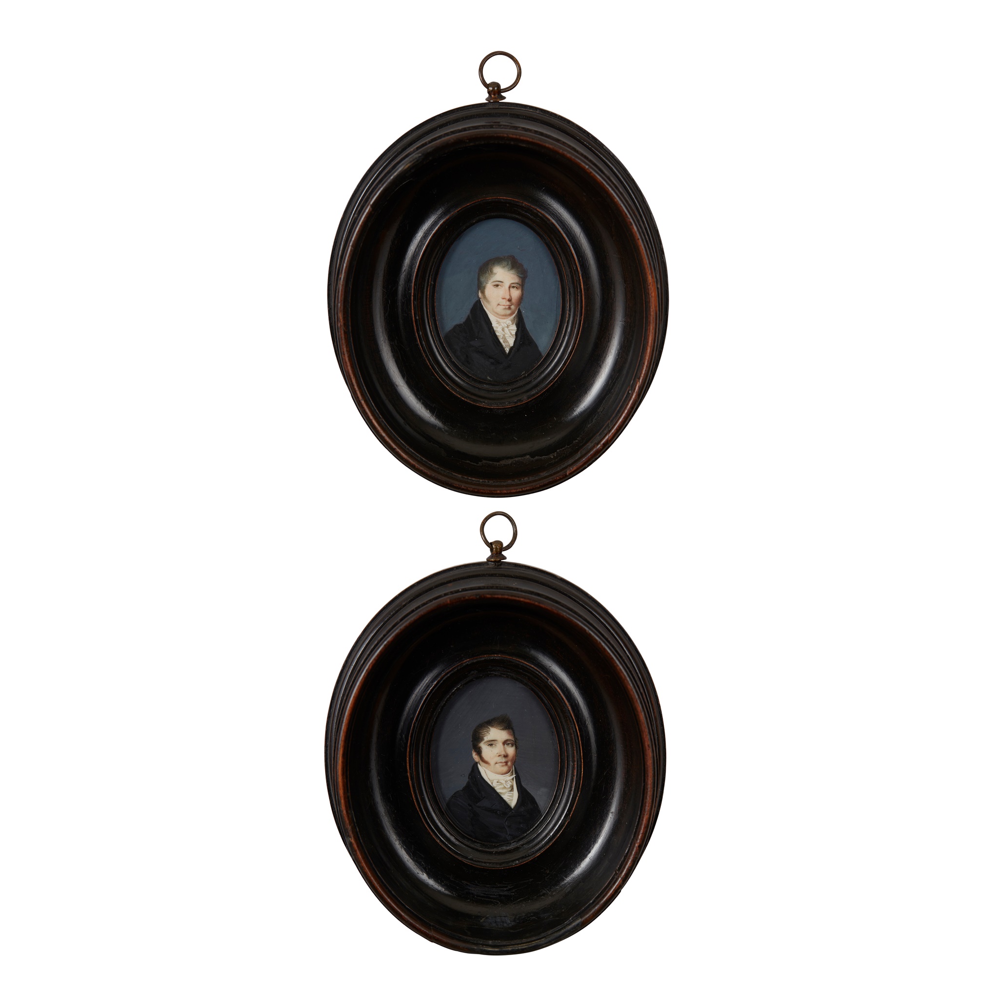 PAIR OF SCOTTISH SCHOOL PORTRAIT MINIATURES