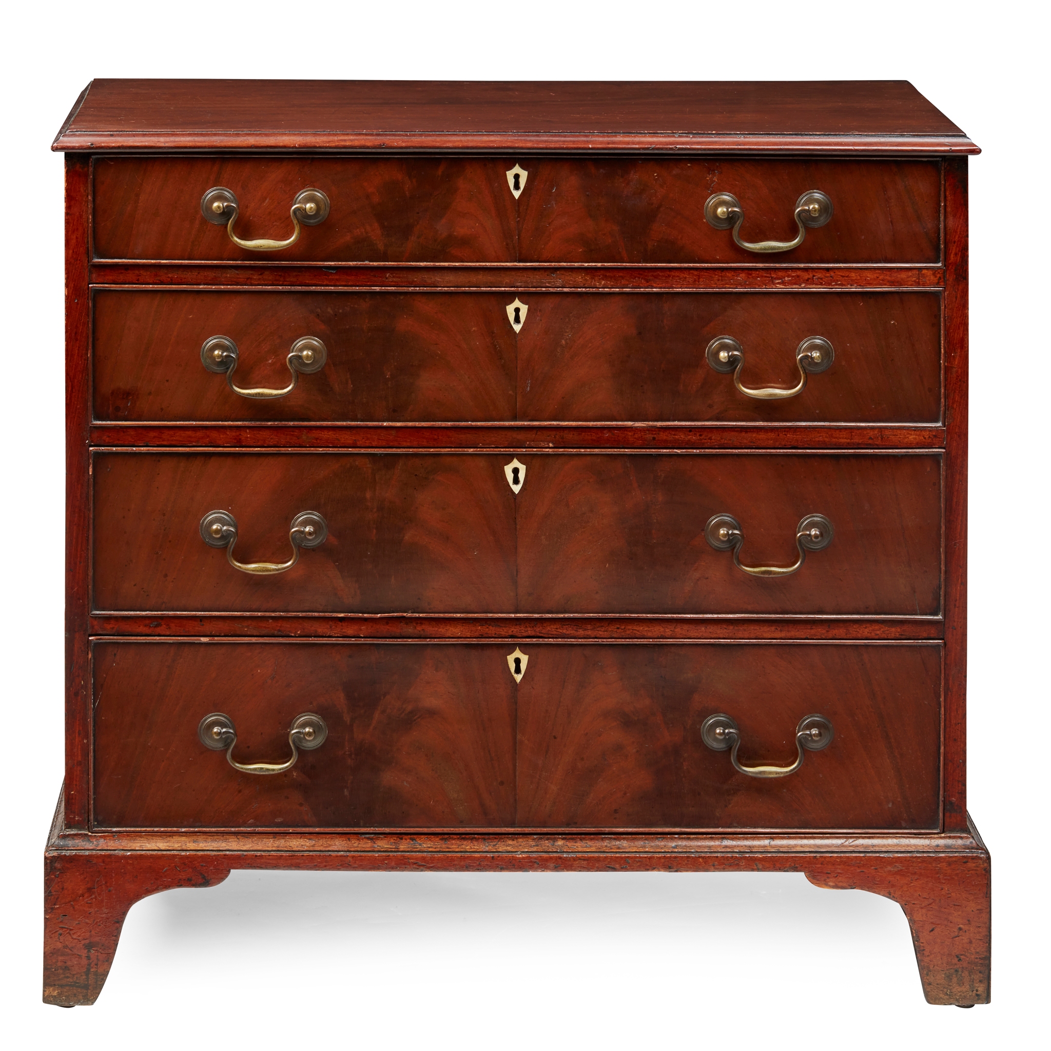 GEORGE III MAHOGANY SMALL CHEST OF DRAWERS