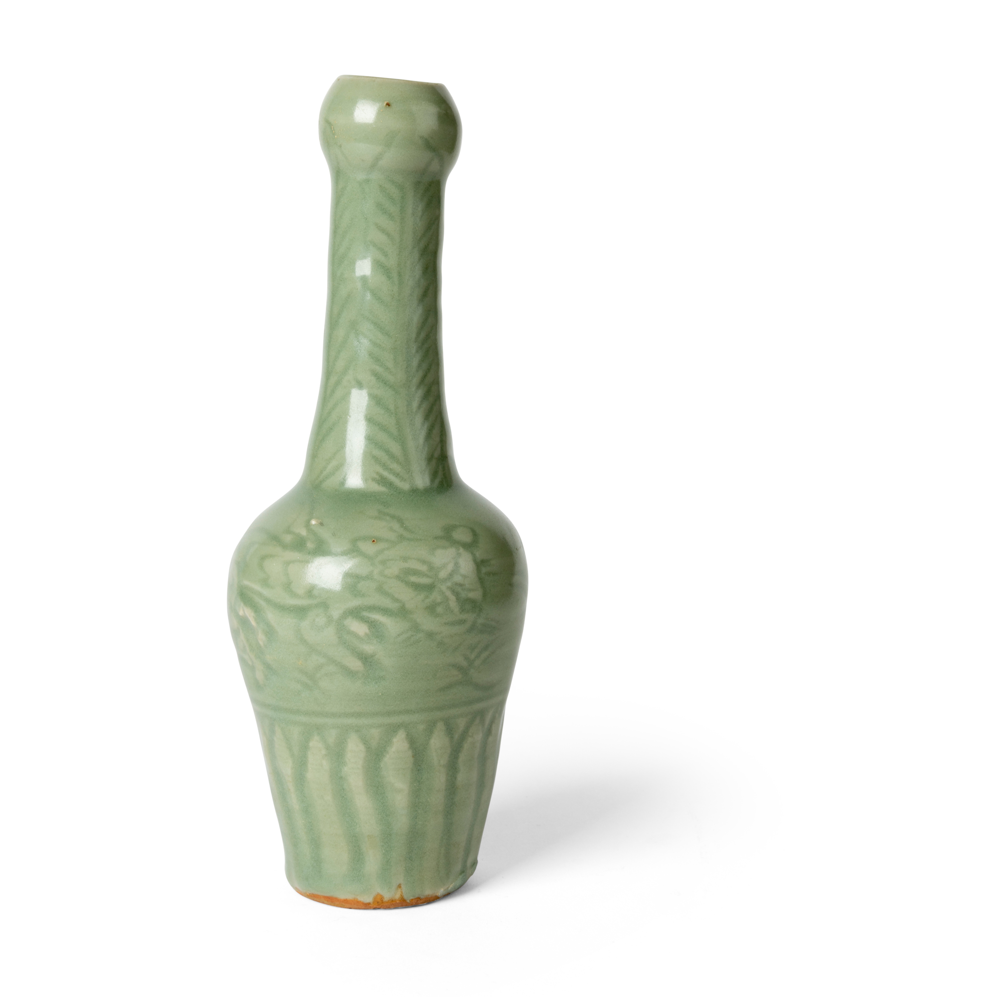 CHINESE LONGQUAN CELADON-GLAZED 'TIGER' VASE