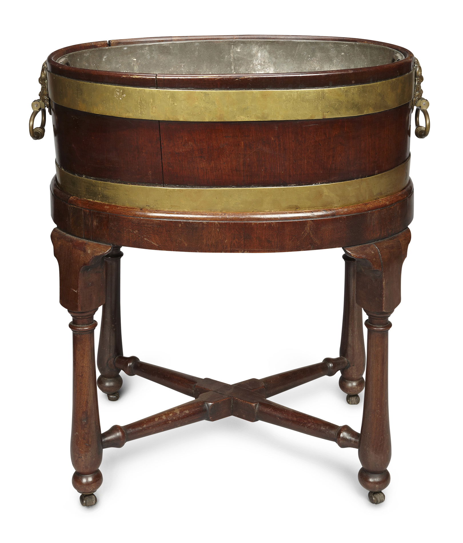 IRISH GEORGE II MAHOGANY WINE COOLER