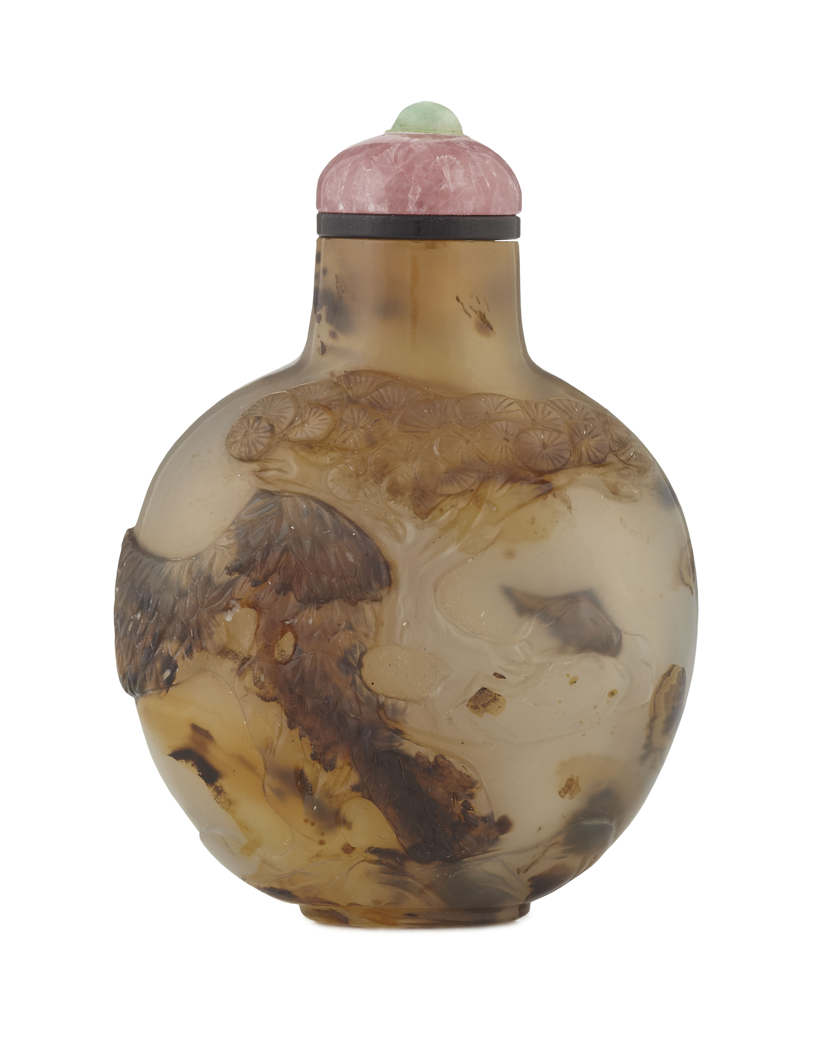 CHINESE AGATE SNUFF BOTTLE